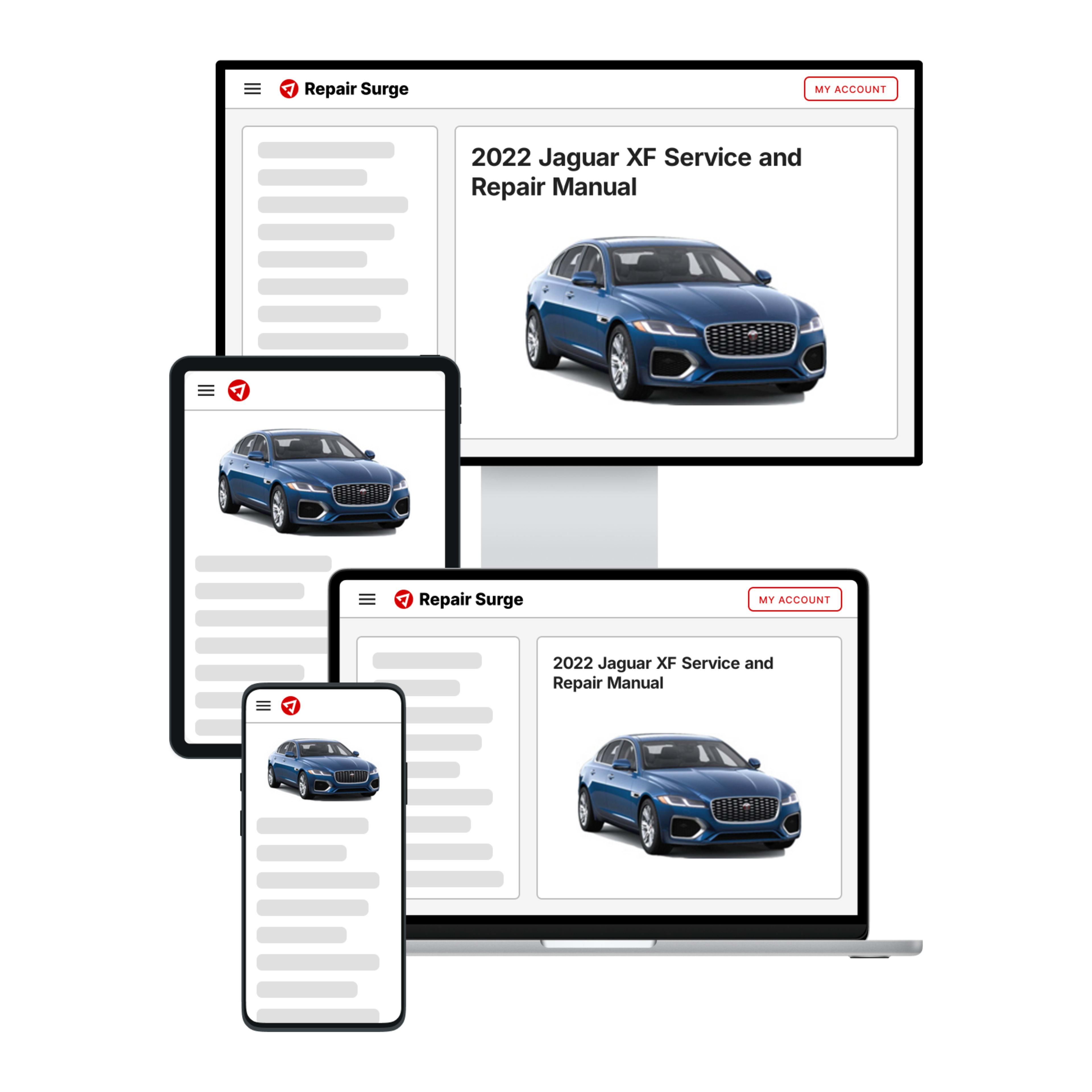 2022 Jaguar XF service and repair manual hero image