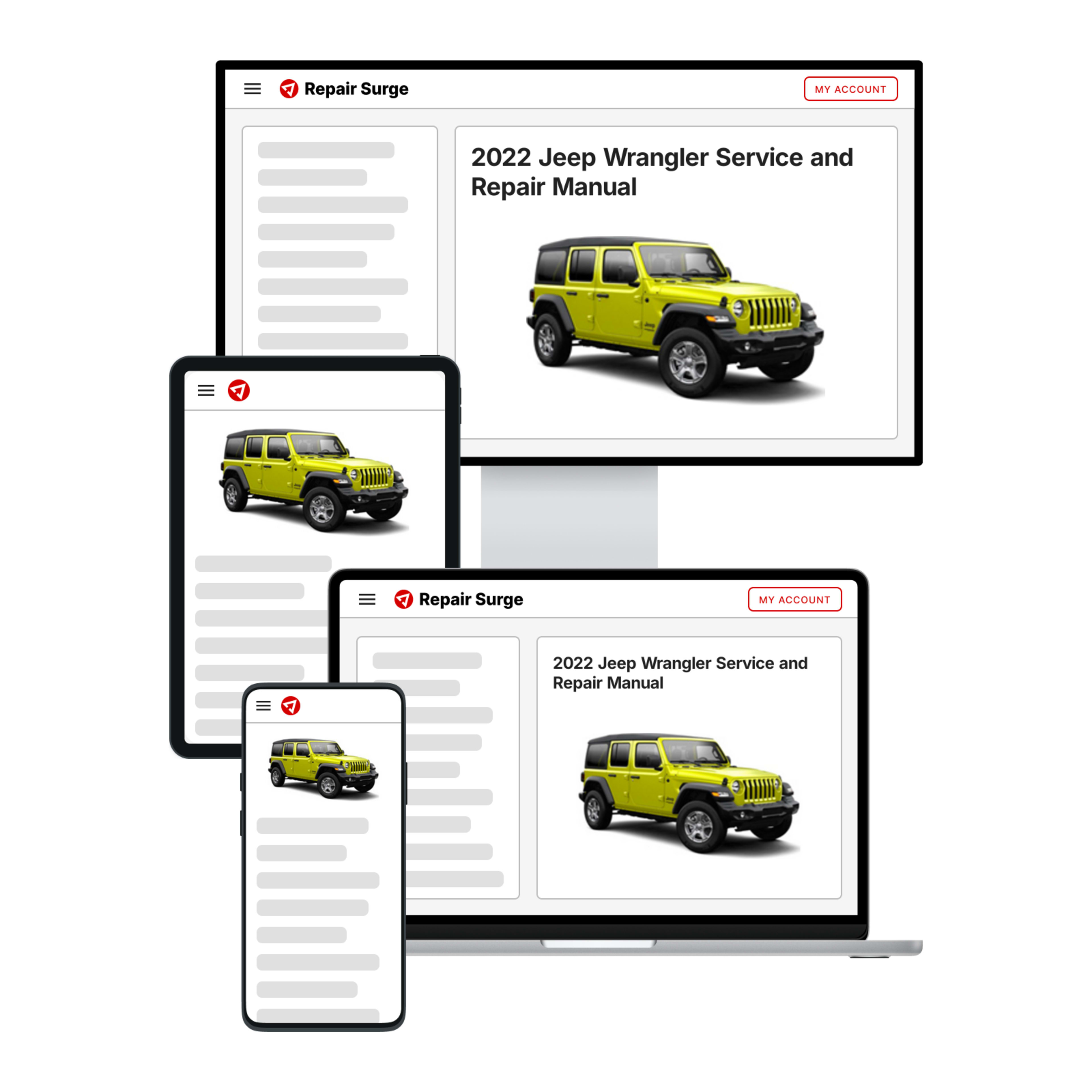 2022 Jeep Wrangler service and repair manual hero image