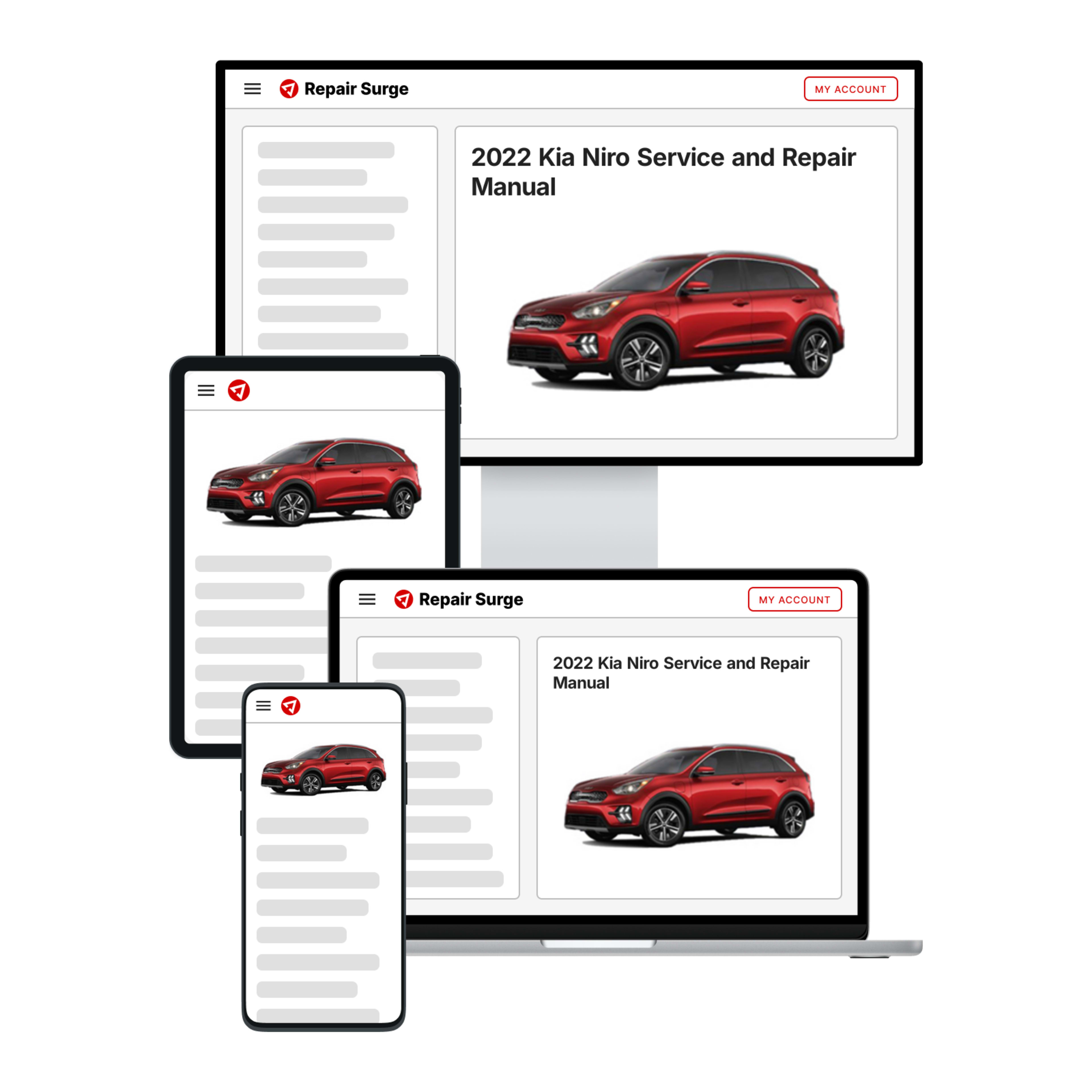 2022 Kia Niro service and repair manual hero image