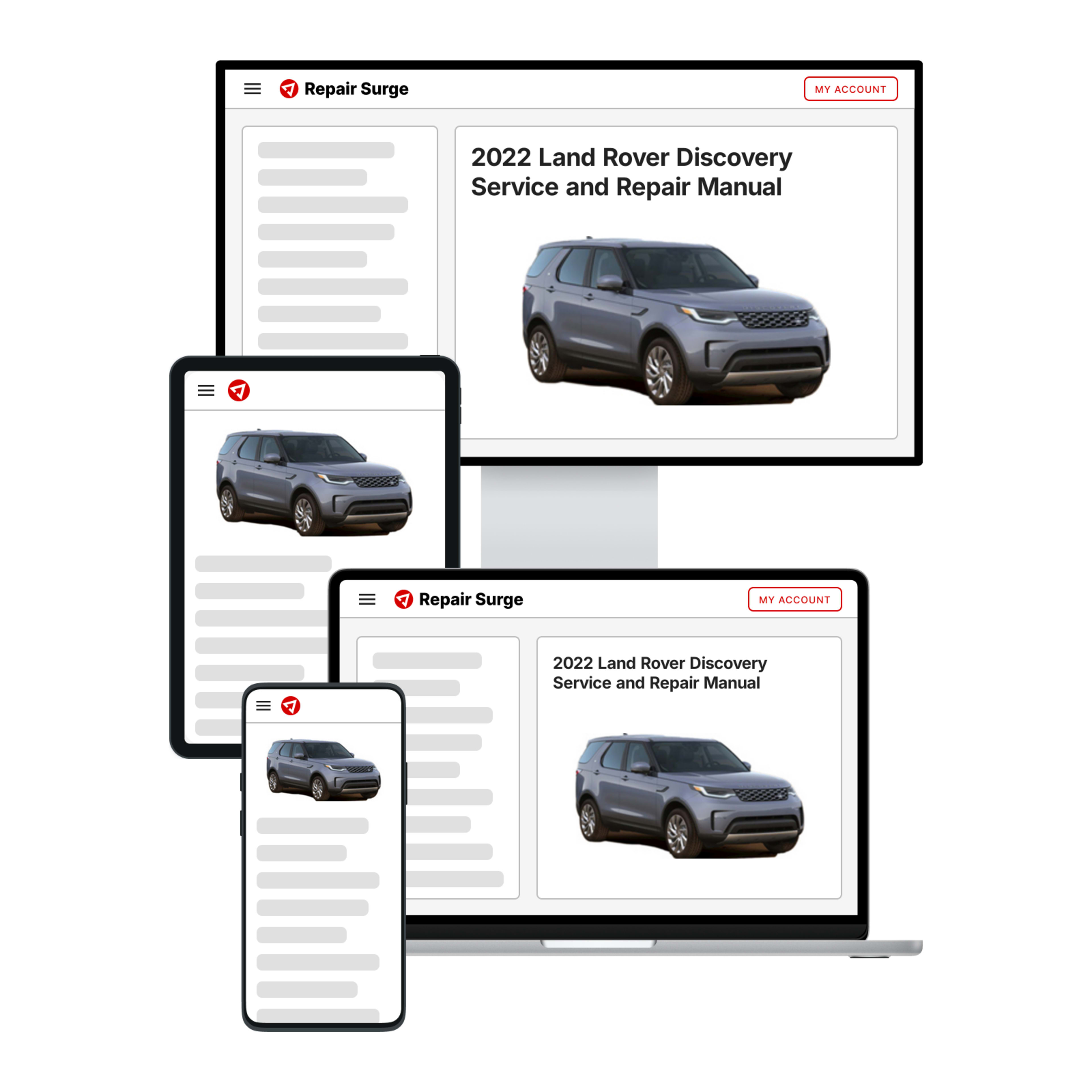 2022 Land Rover Discovery service and repair manual hero image