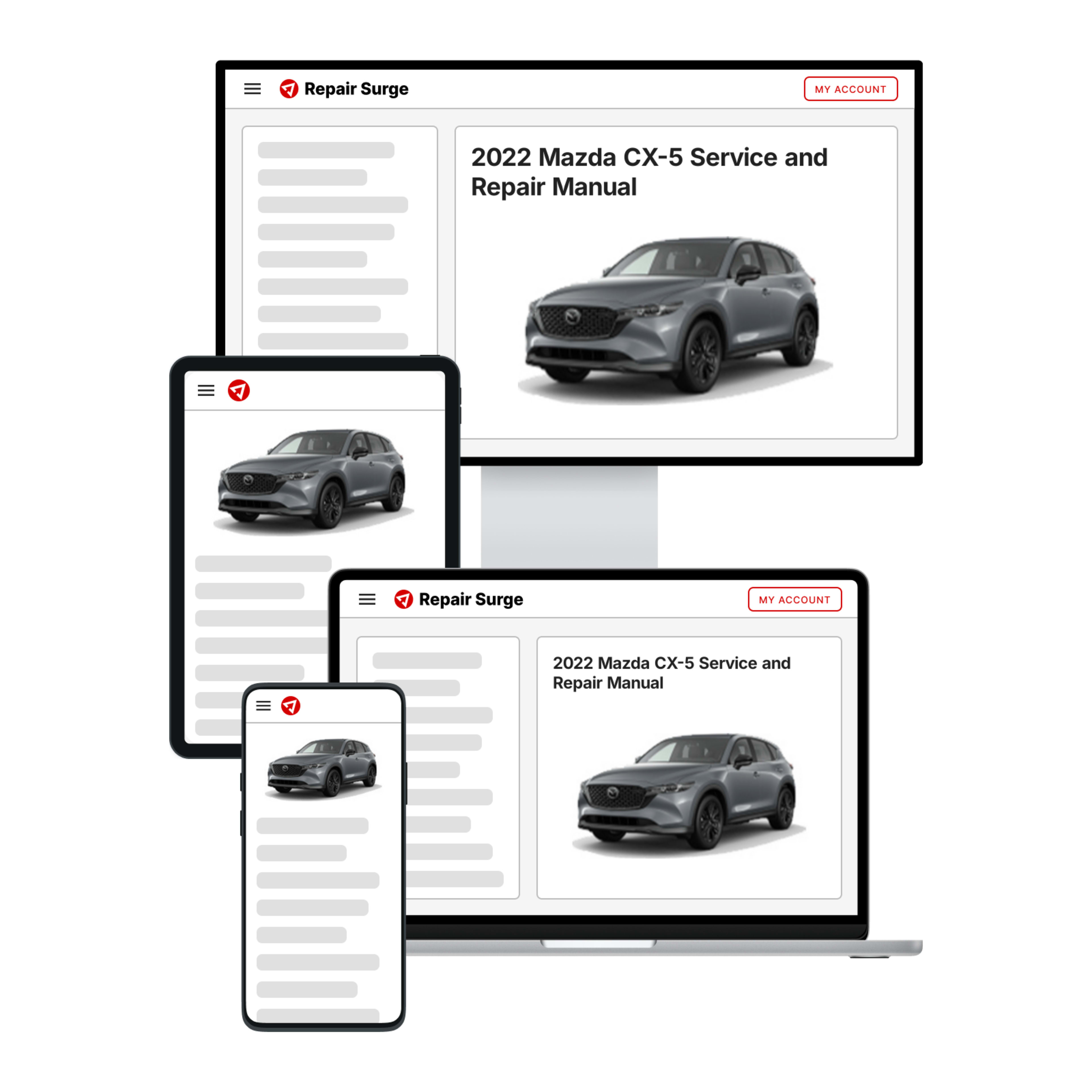 2022 Mazda CX-5 service and repair manual hero image