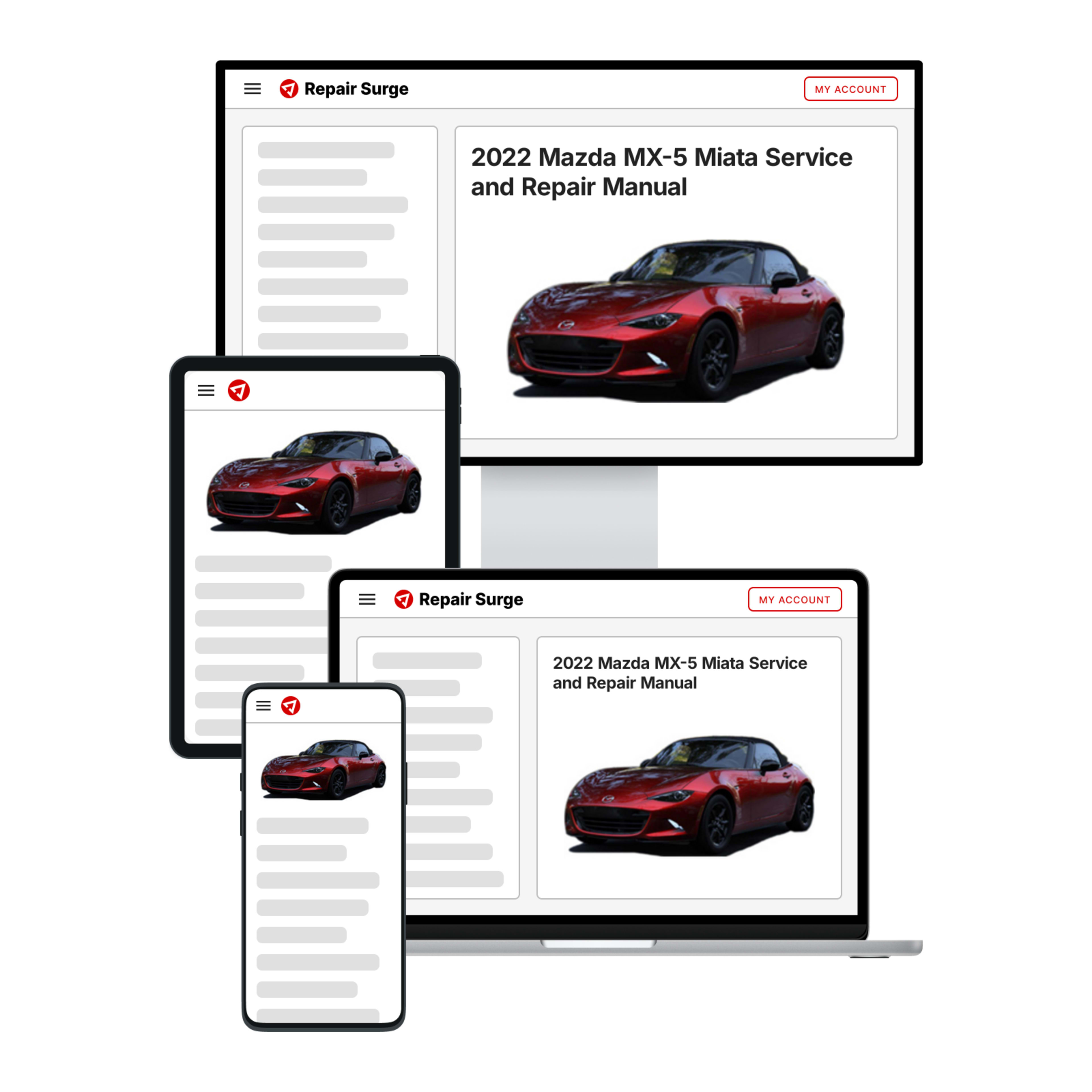 2022 Mazda MX-5 Miata service and repair manual hero image