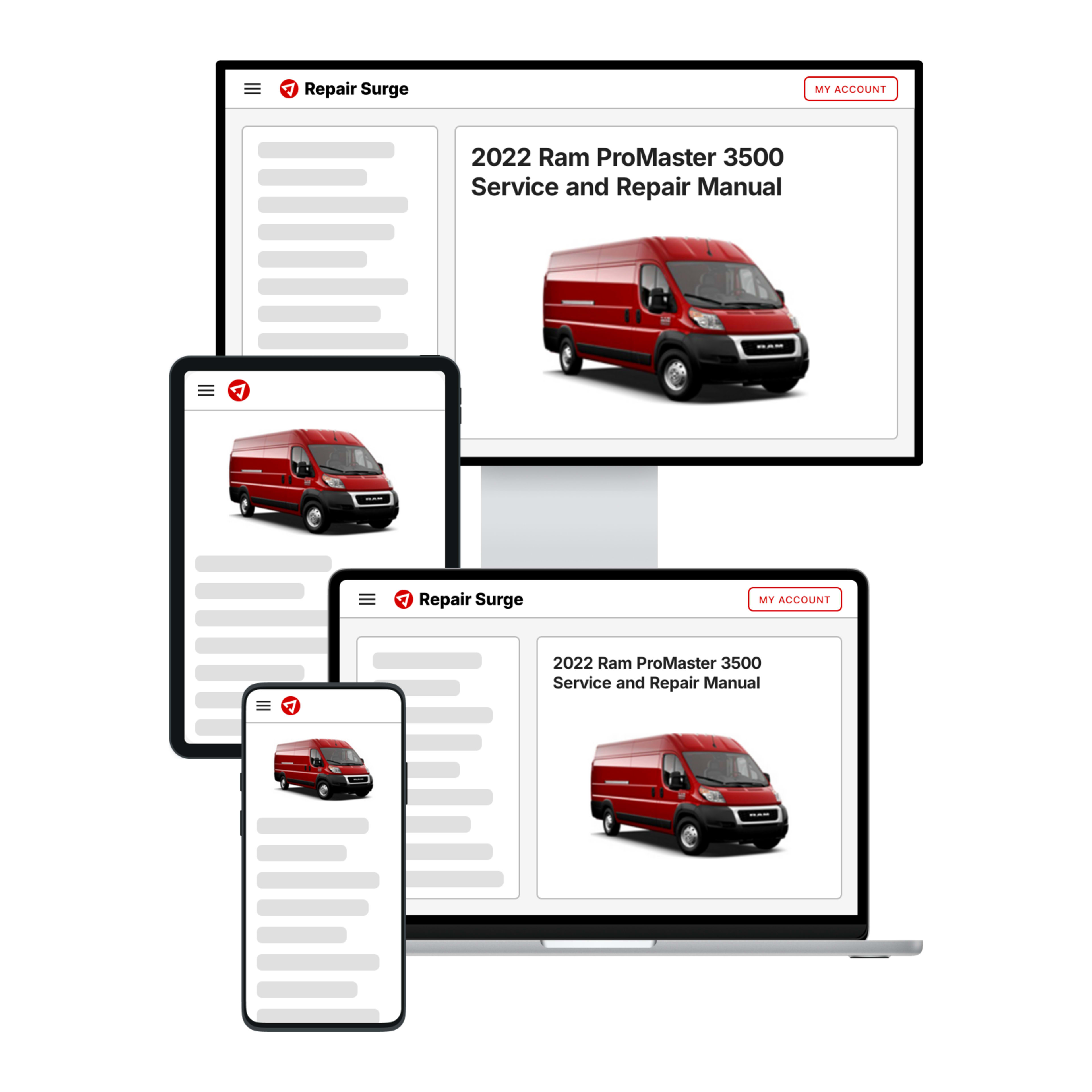 2022 Ram ProMaster 3500 service and repair manual hero image
