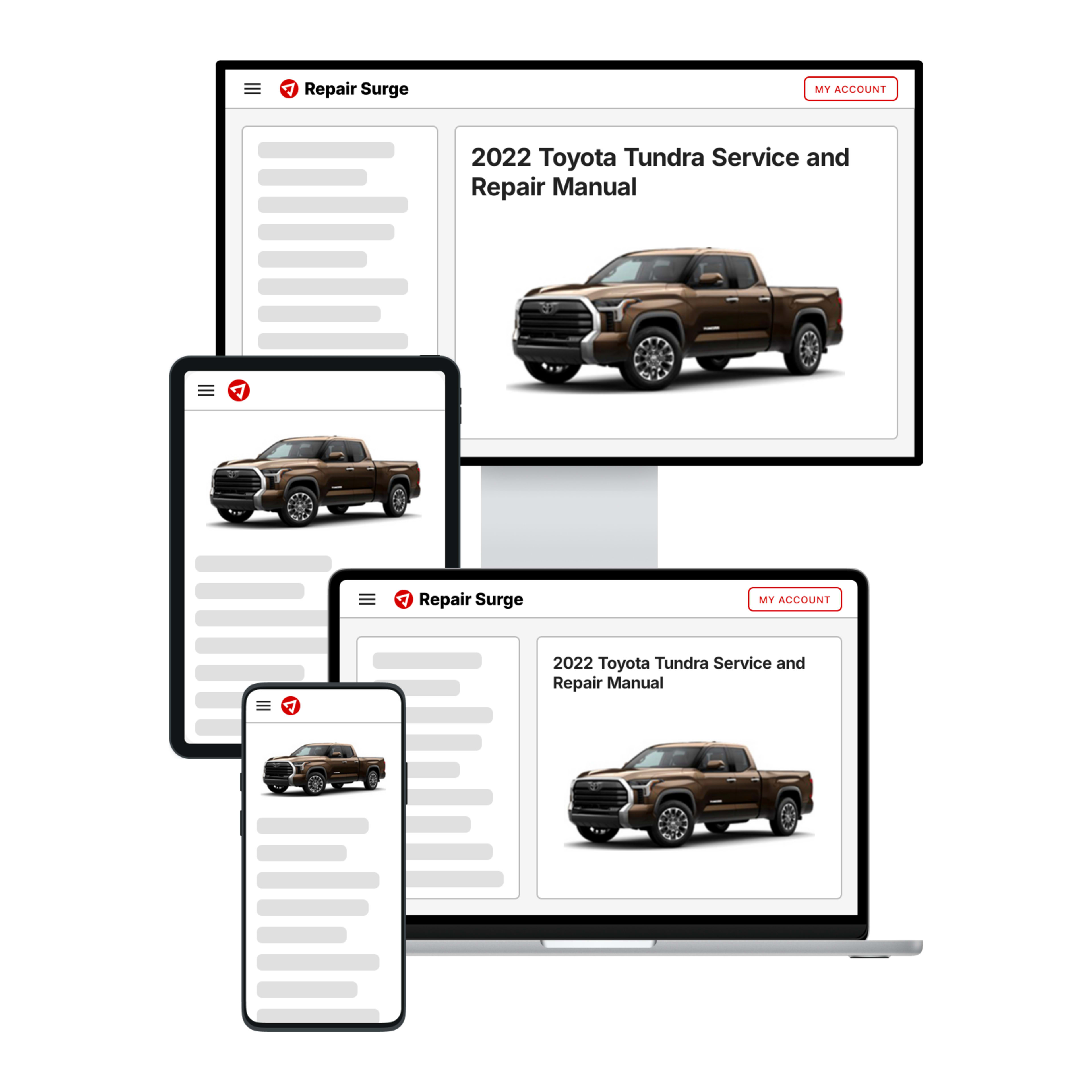 2022 Toyota Tundra service and repair manual hero image