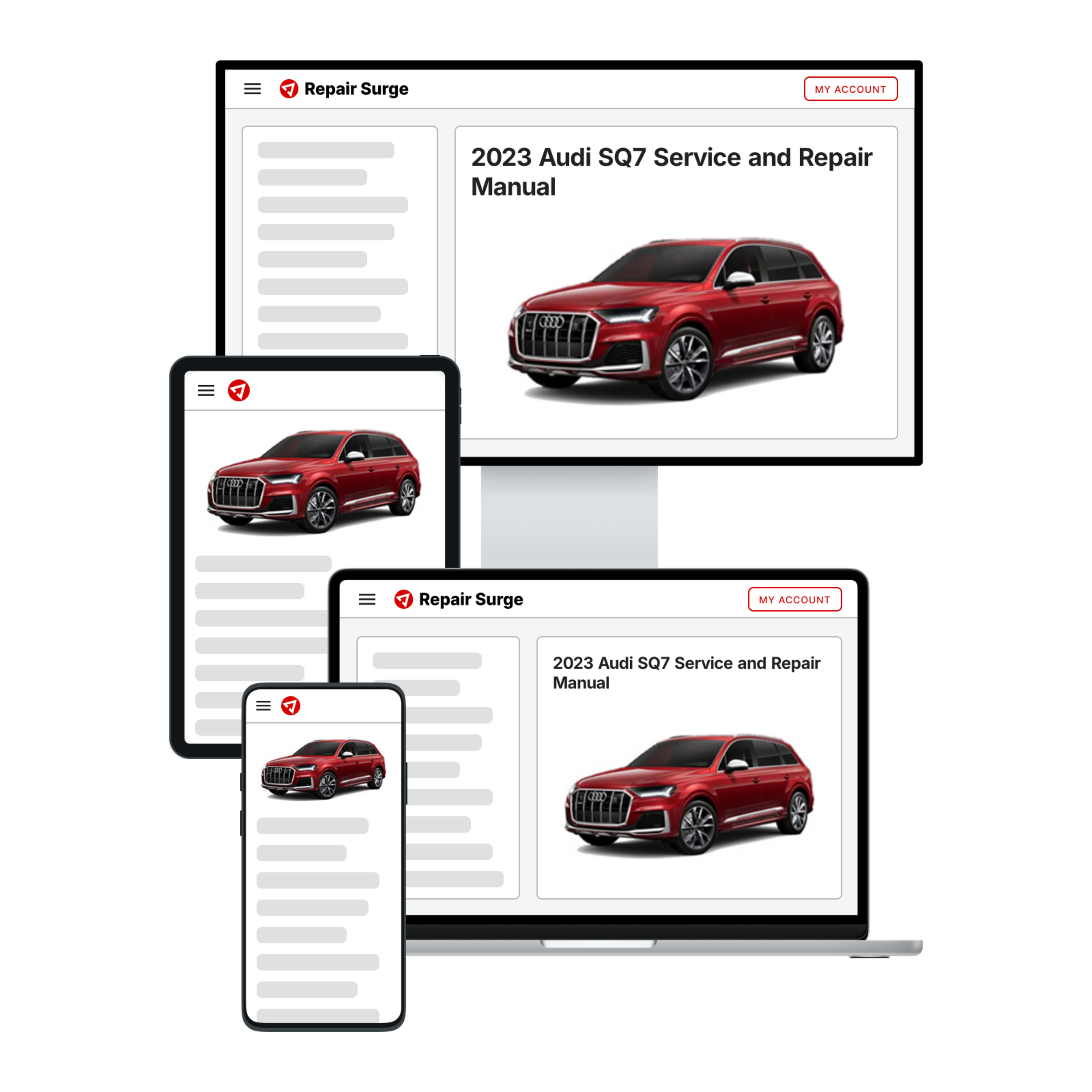 2023 Audi SQ7 service and repair manual hero image