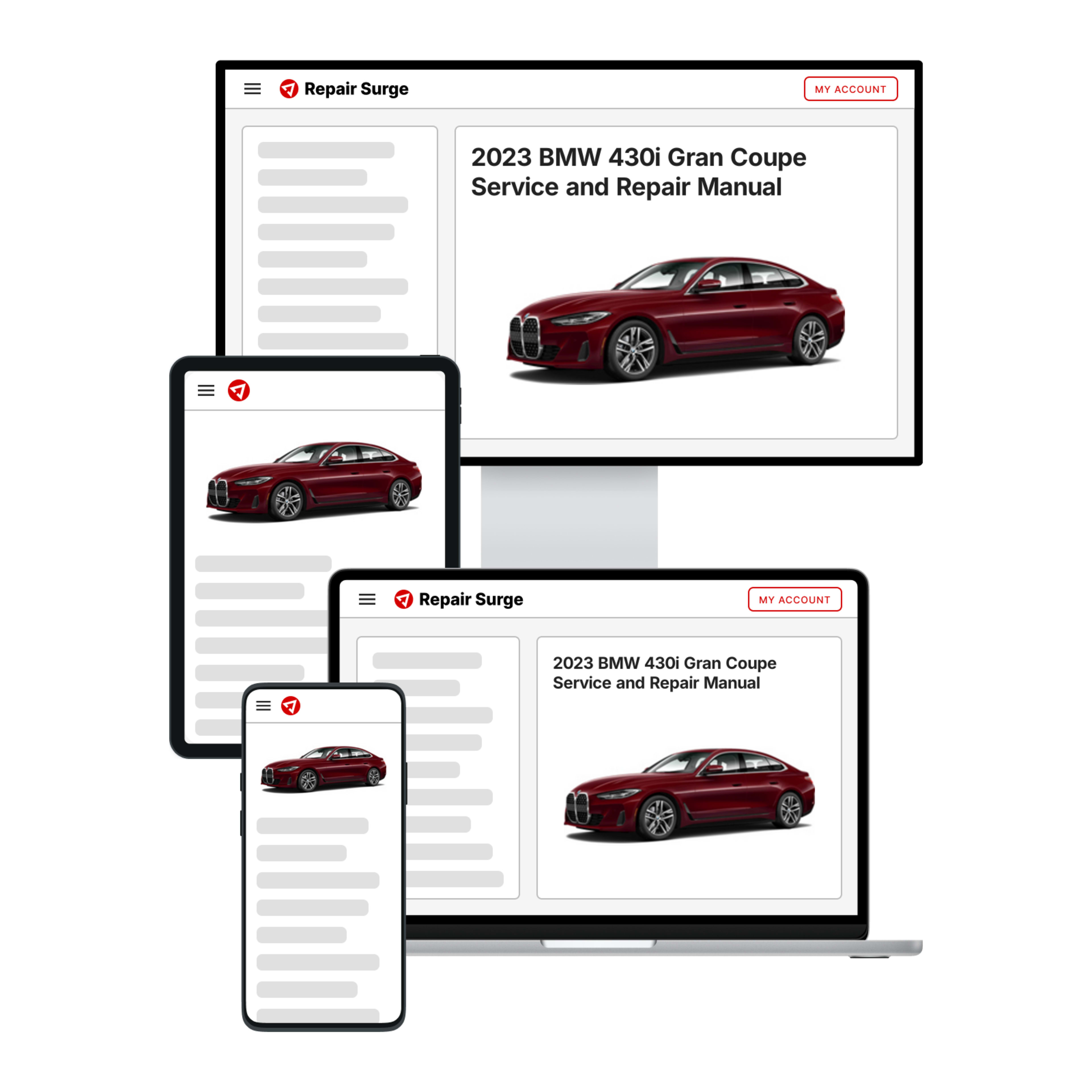 2023 BMW 430i Gran Coupe service and repair manual hero image