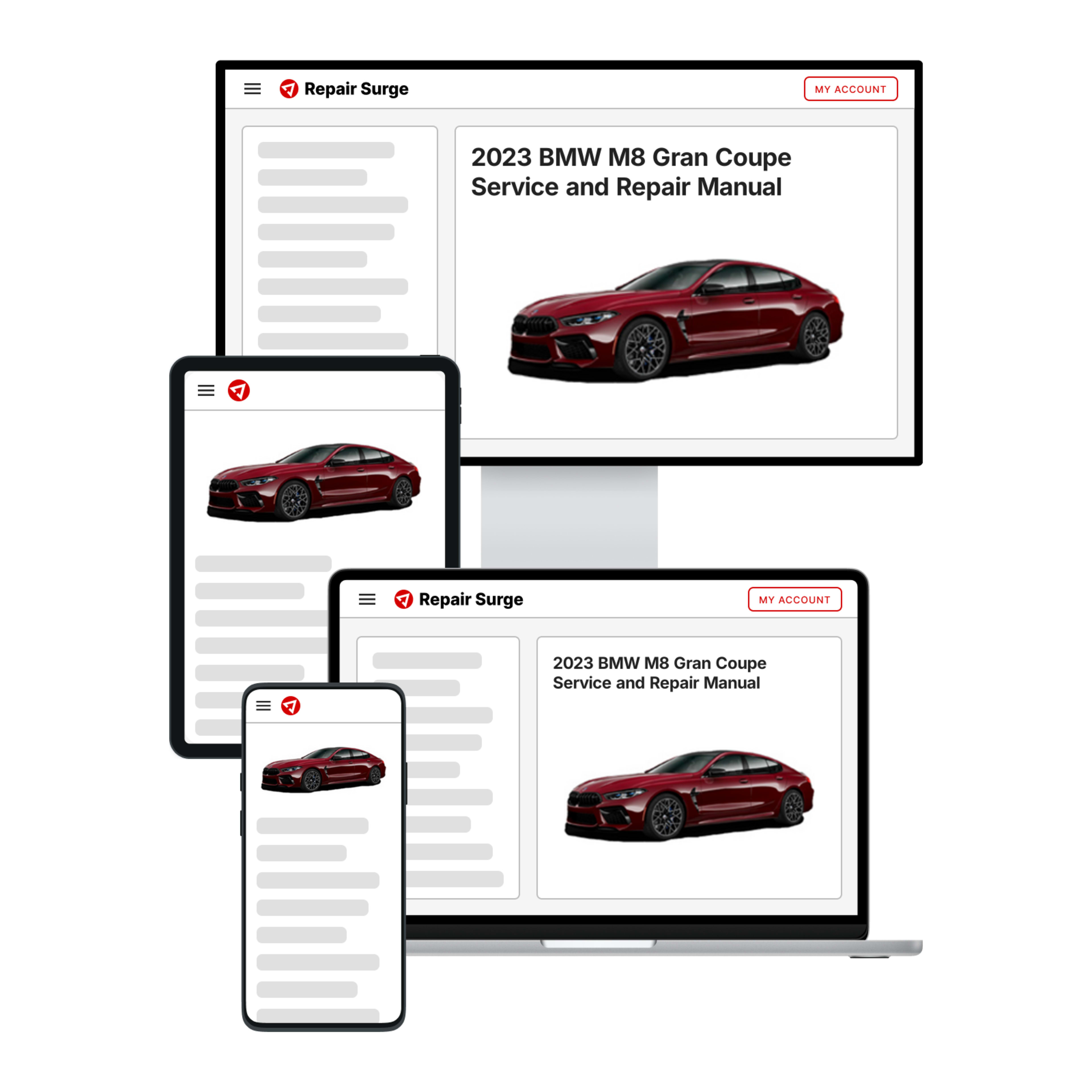 2023 BMW M8 Gran Coupe service and repair manual hero image