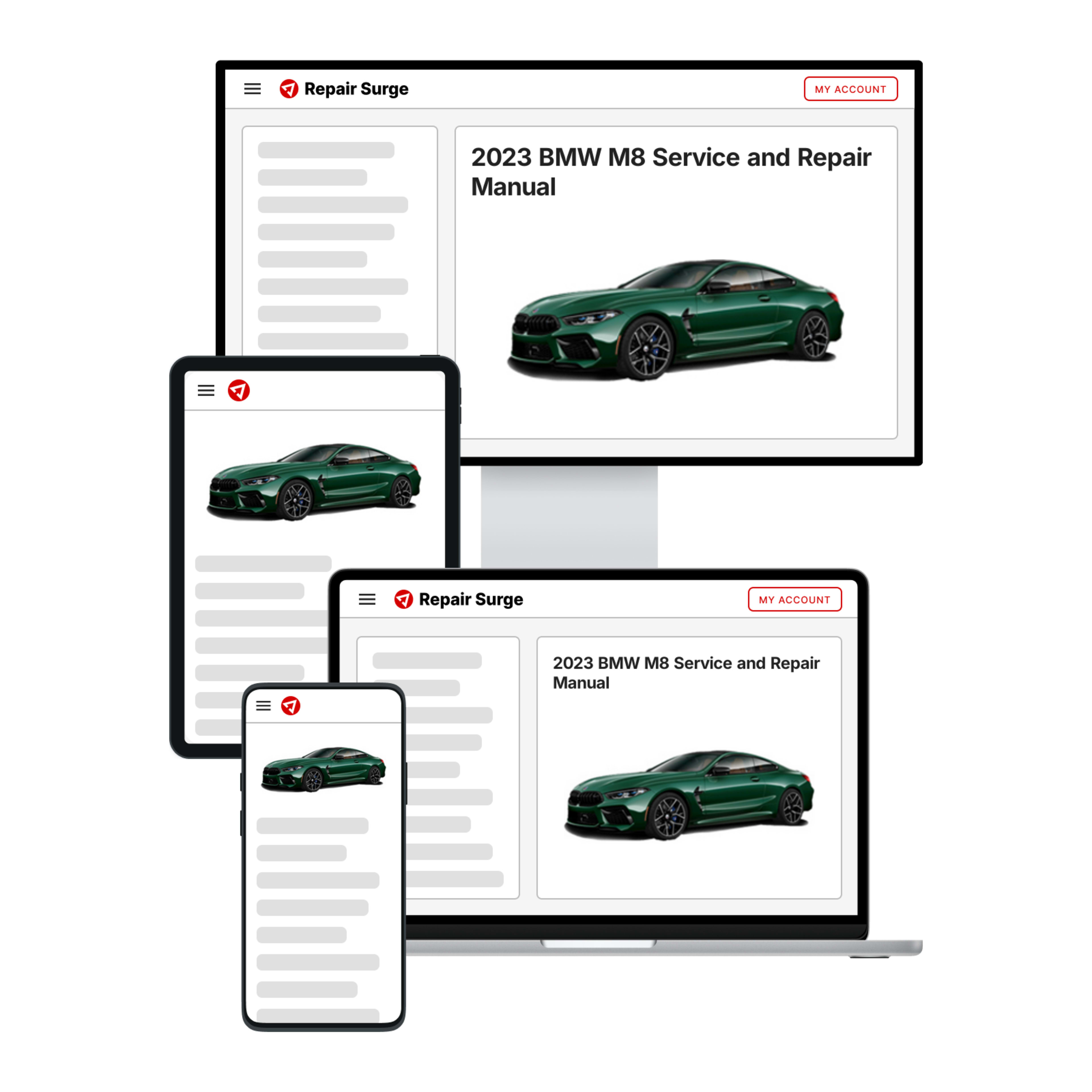 2023 BMW M8 service and repair manual hero image