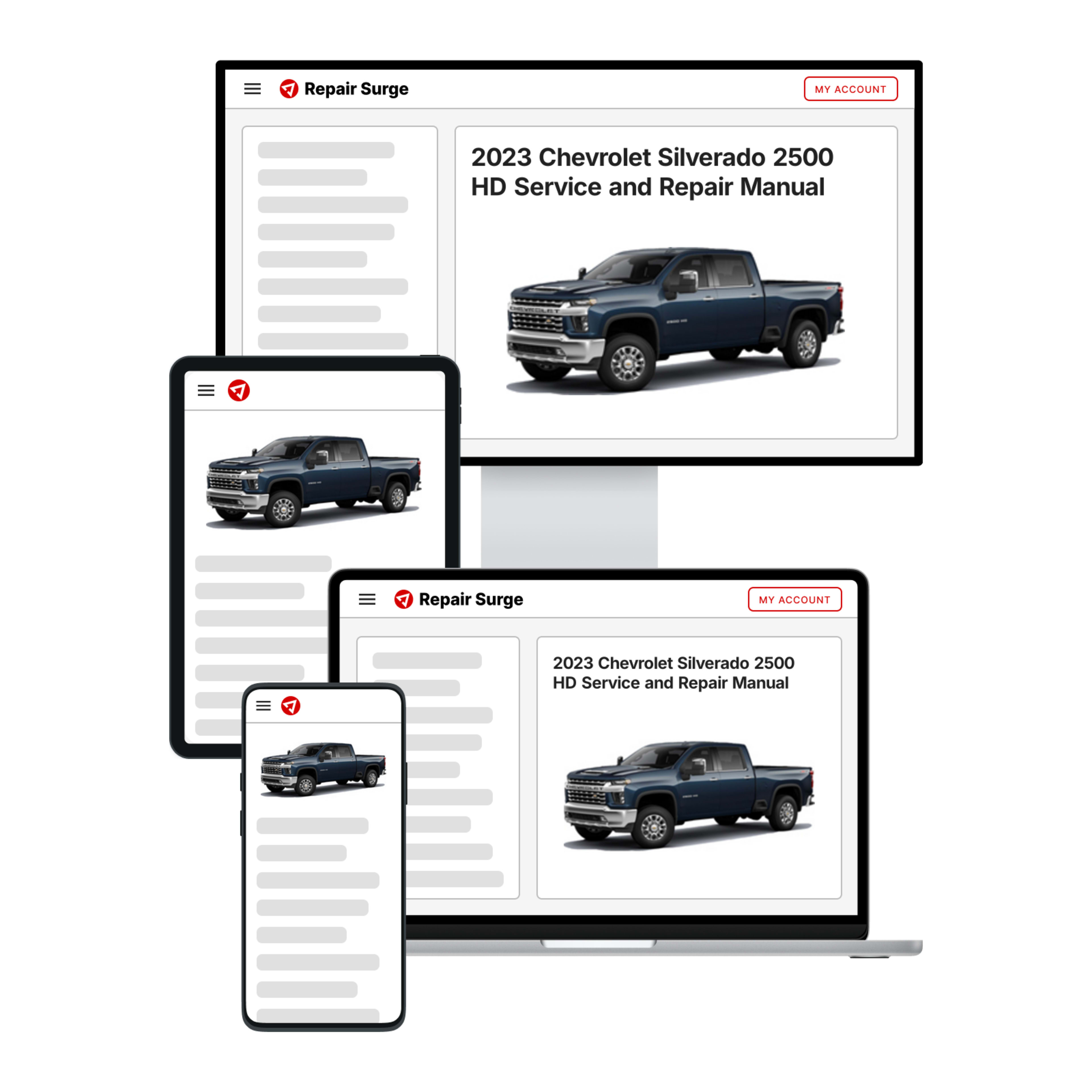 2023 Chevrolet Silverado 2500 HD service and repair manual hero image