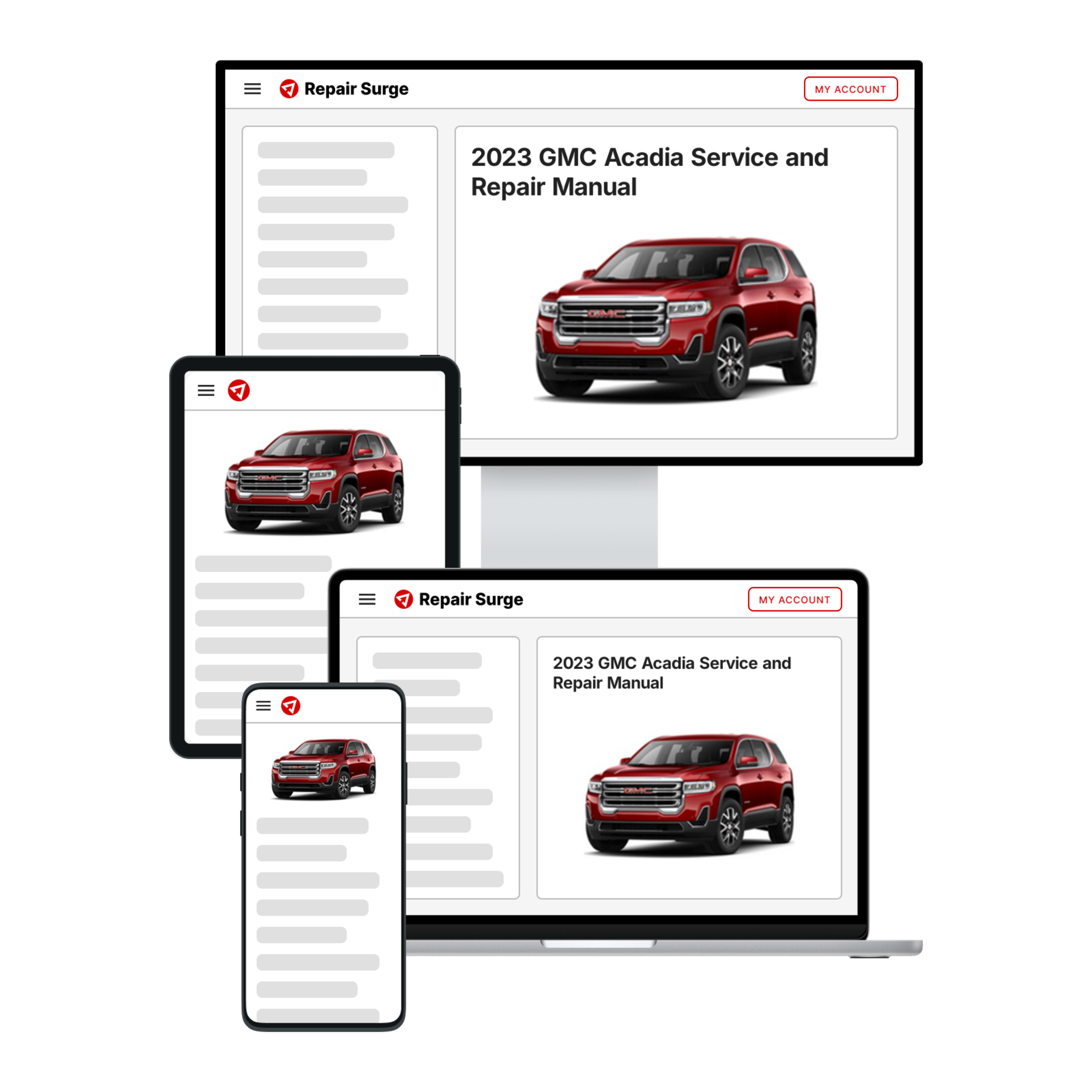 2023 GMC Acadia service and repair manual hero image