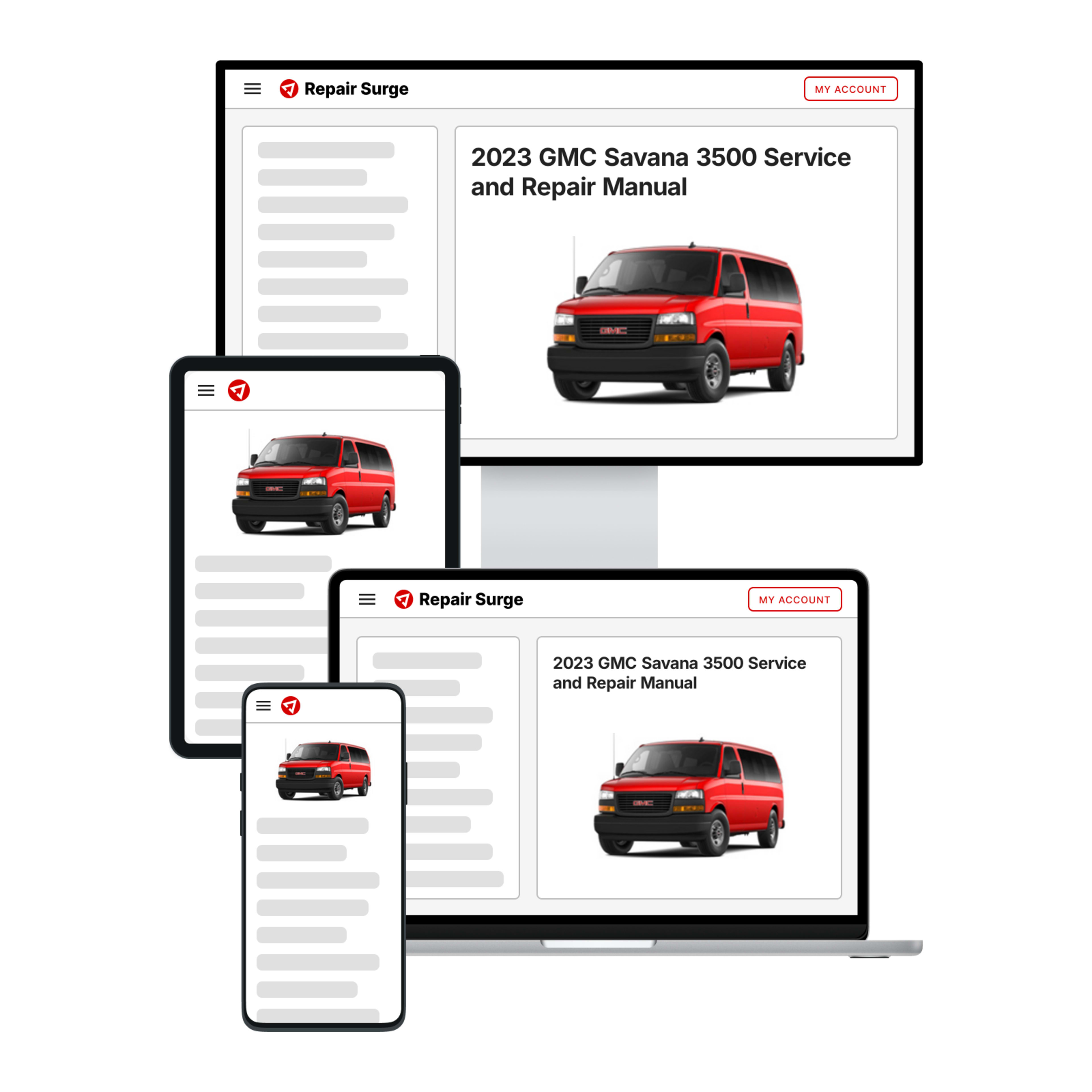 2023 GMC Savana 3500 service and repair manual hero image