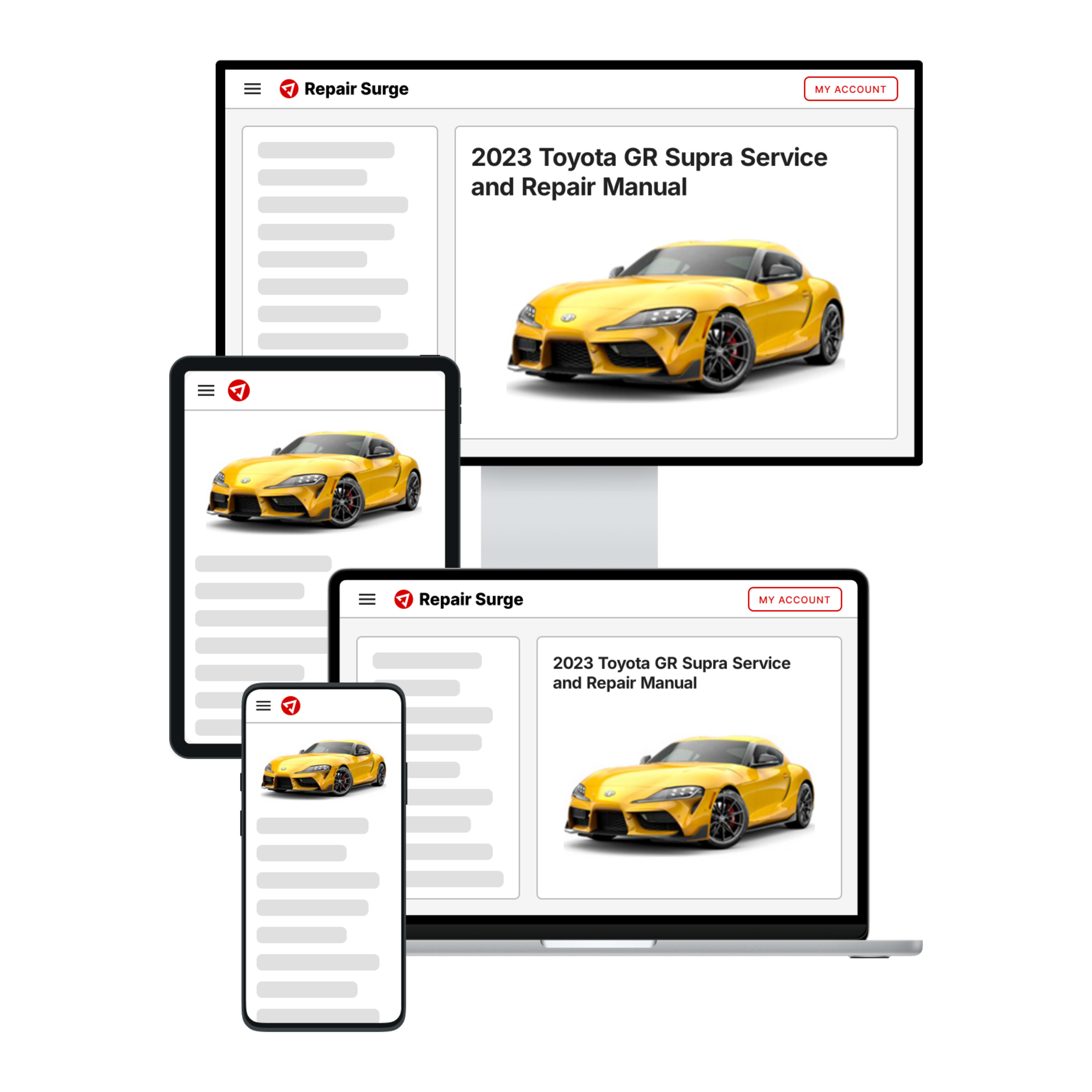2023 Toyota GR Supra service and repair manual hero image