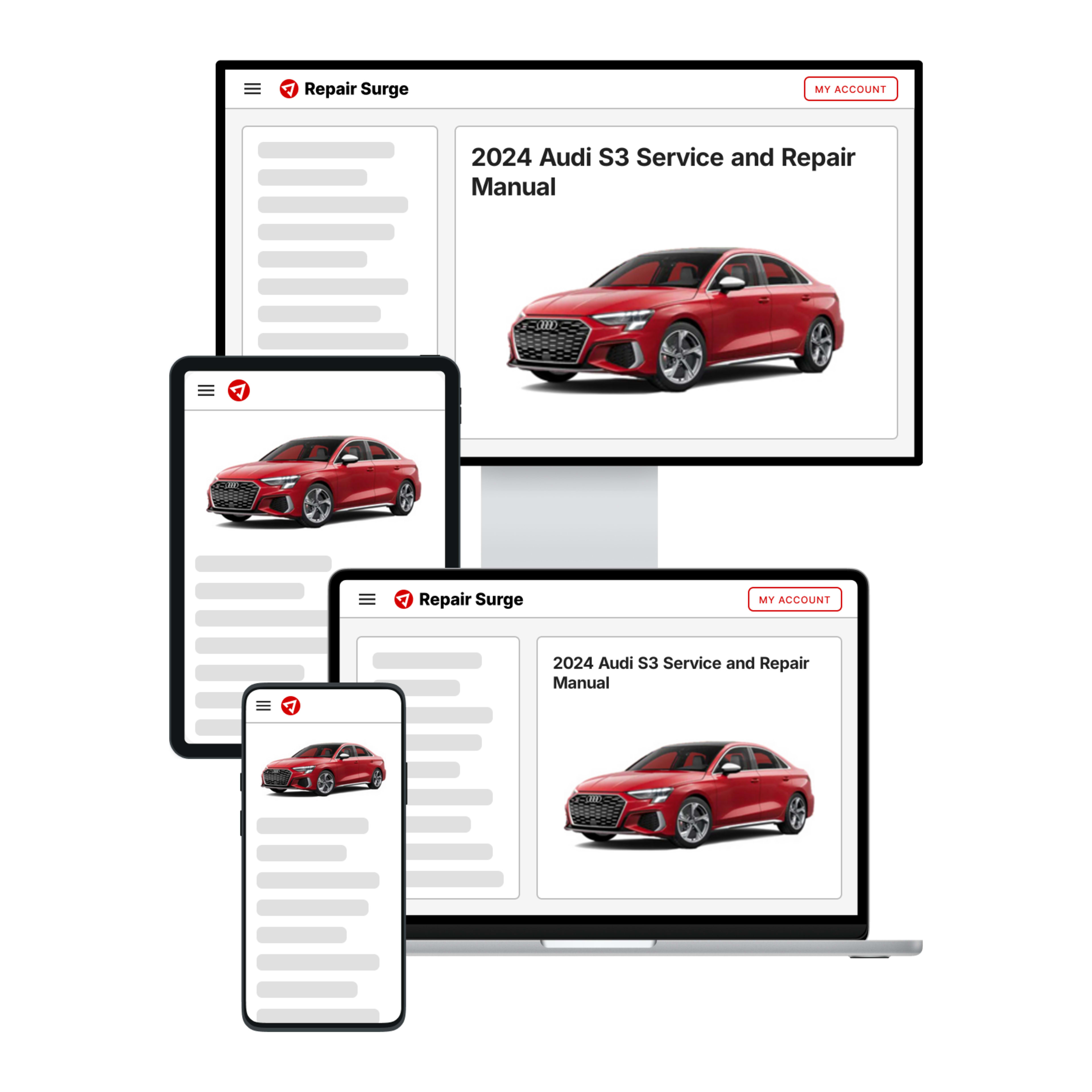 2024 Audi S3 service and repair manual hero image