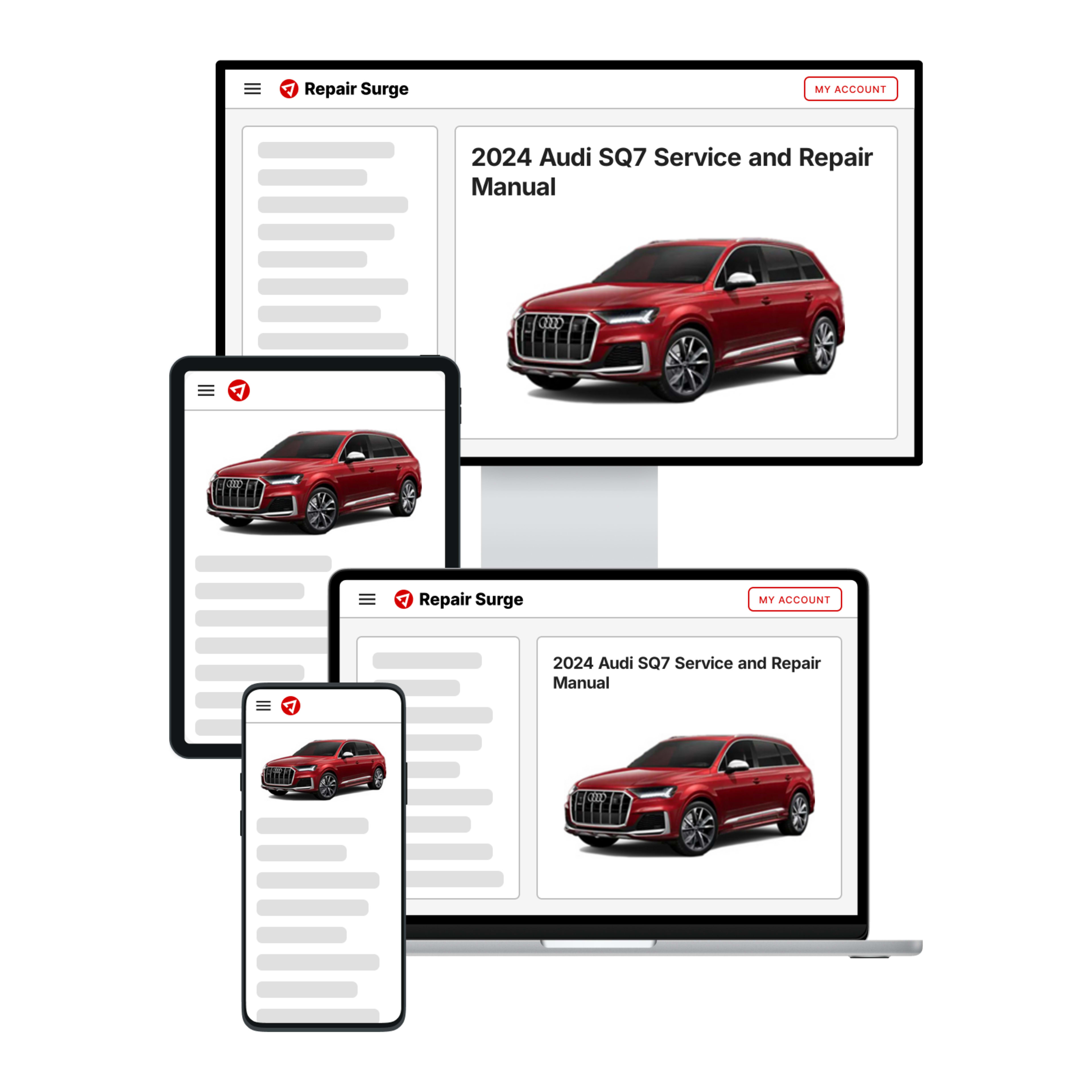 2024 Audi SQ7 service and repair manual hero image