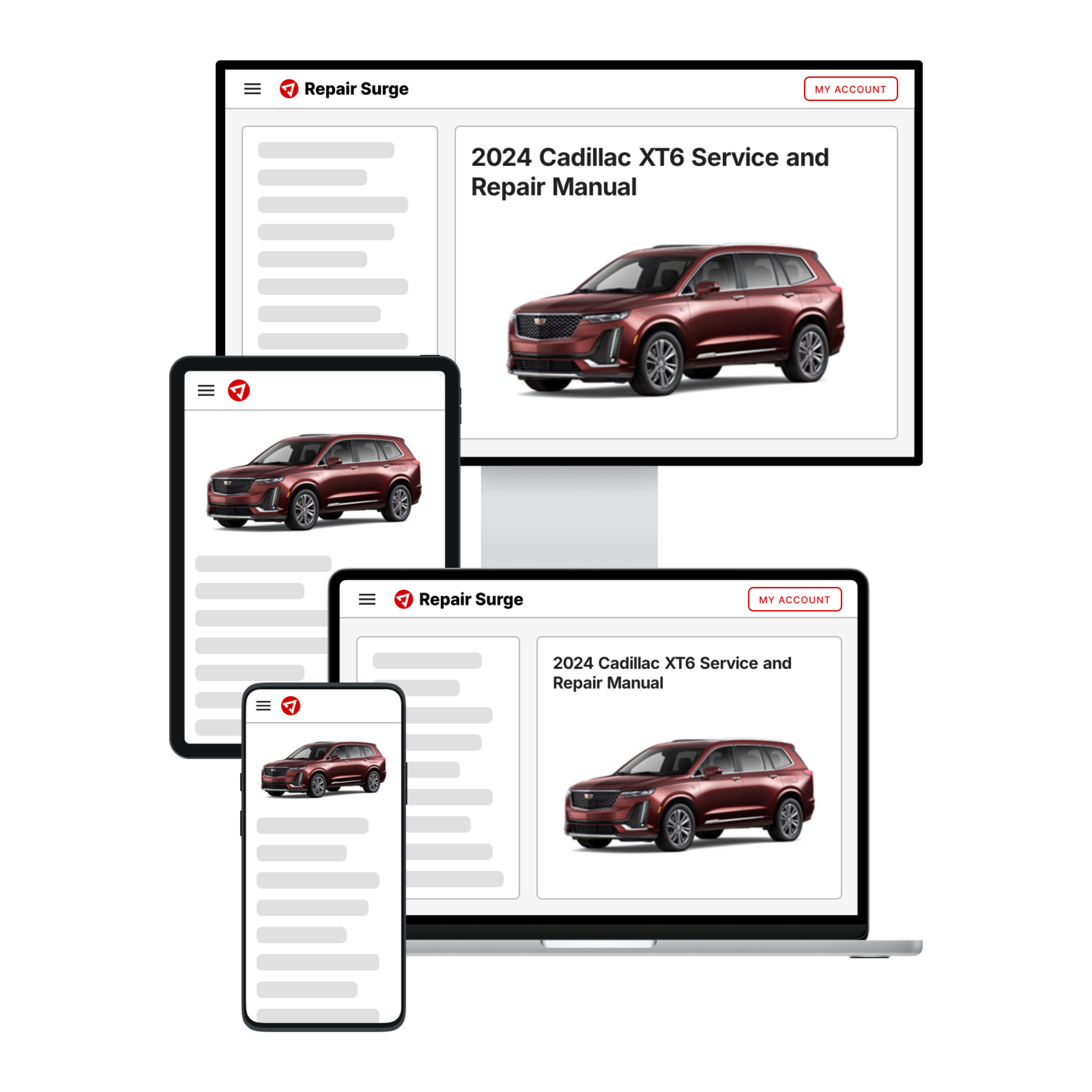 2024 Cadillac XT6 service and repair manual hero image