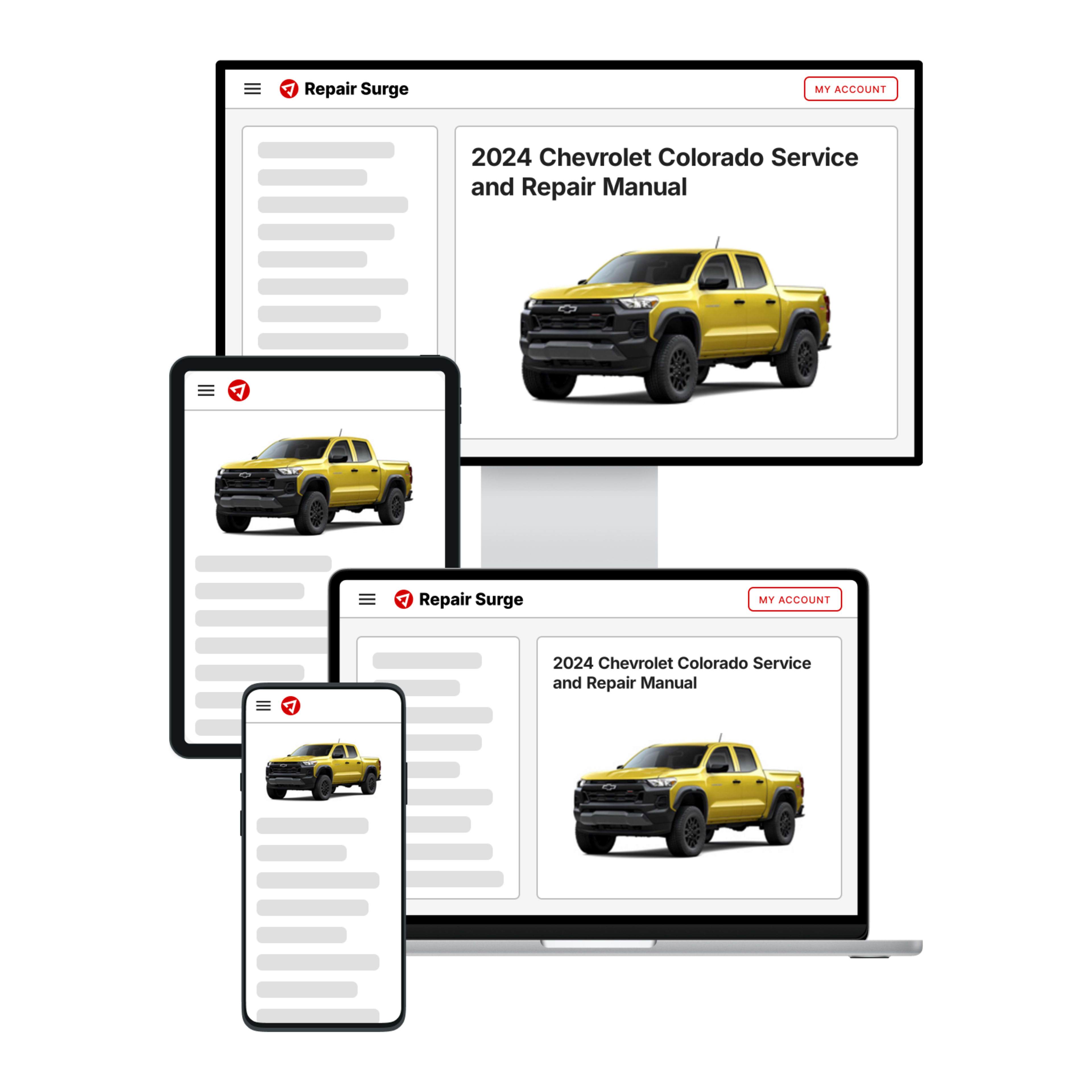 2024 Chevrolet Colorado service and repair manual hero image
