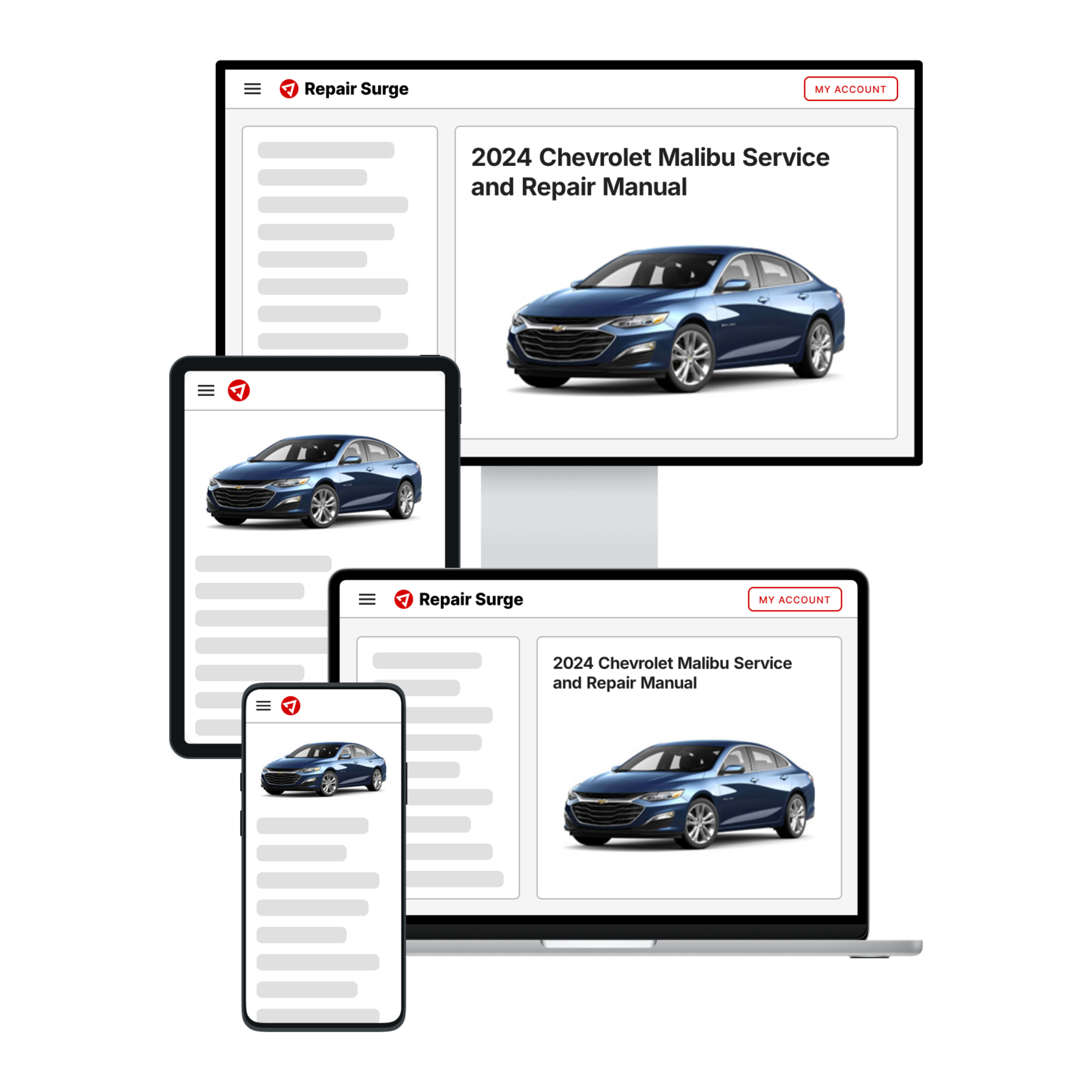 2024 Chevrolet Malibu service and repair manual hero image