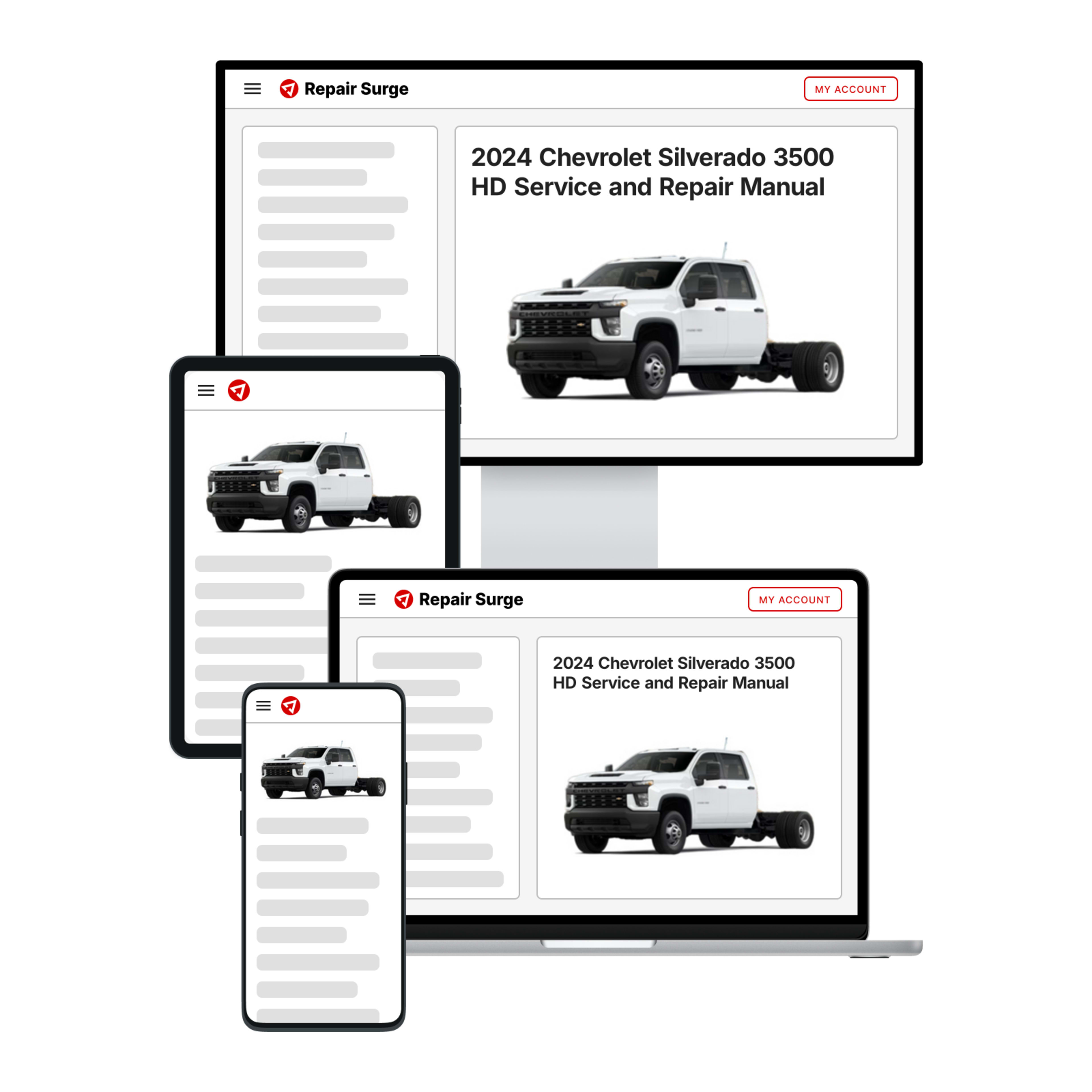 2024 Chevrolet Silverado 3500 HD service and repair manual hero image