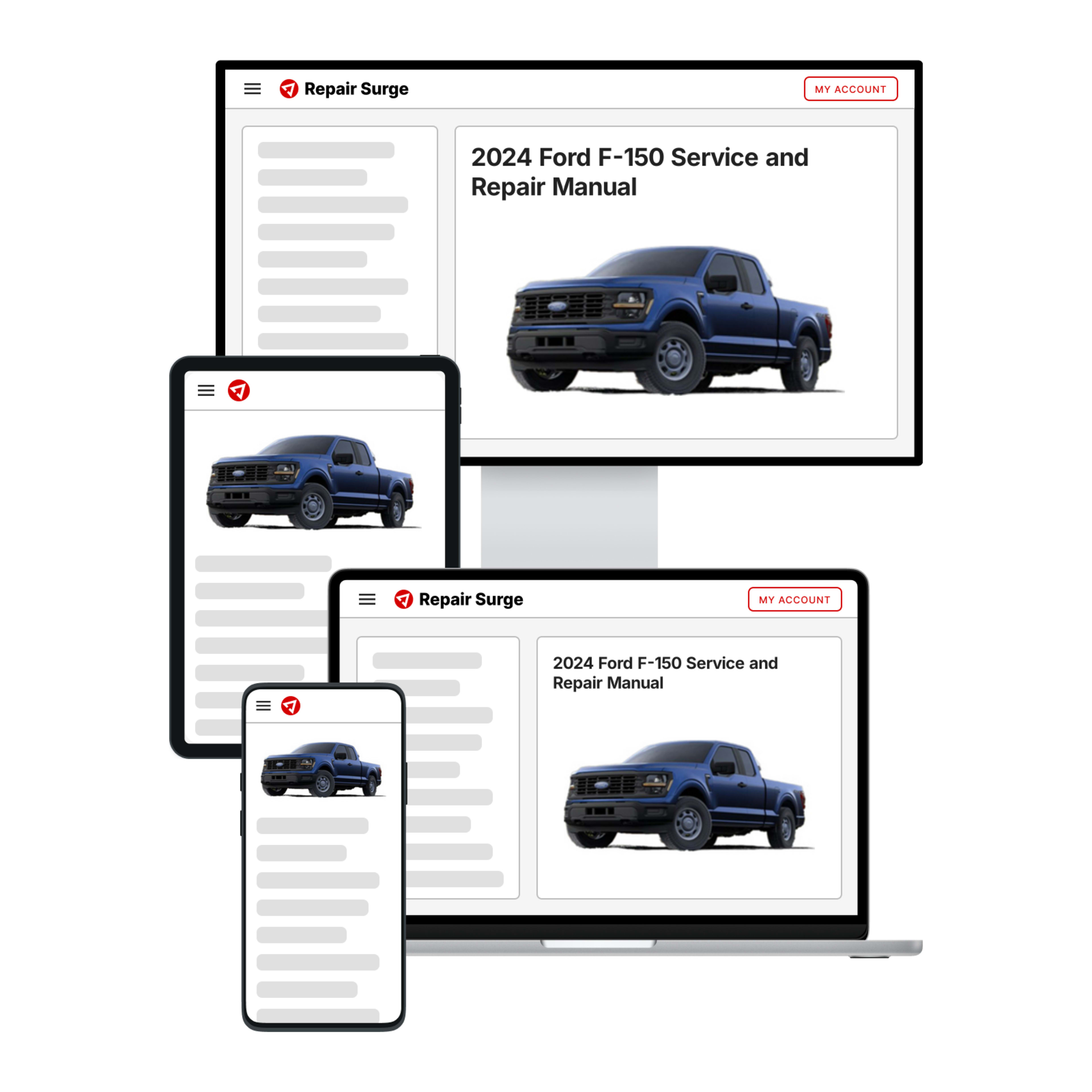2024 Ford F-150 service and repair manual hero image