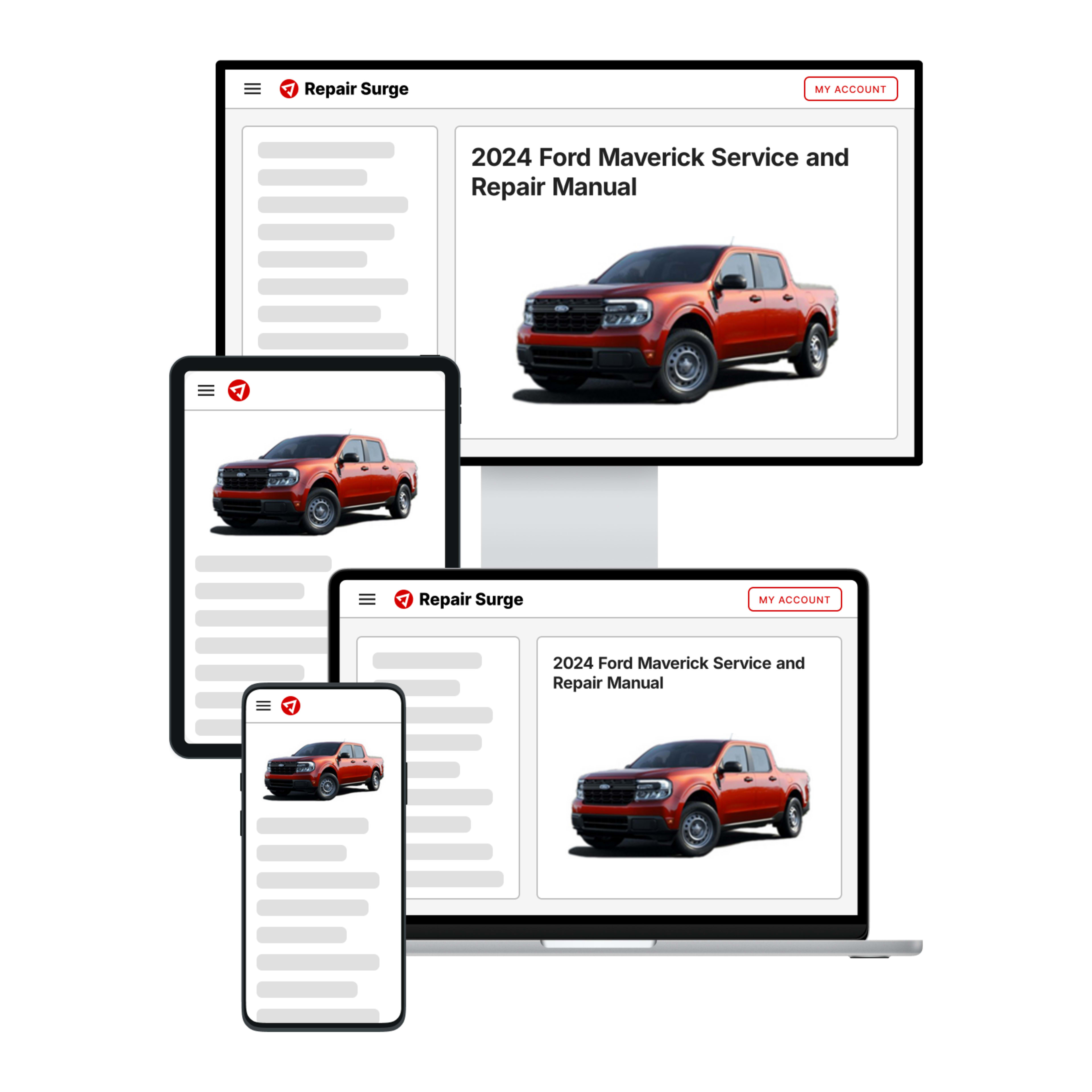 2024 Ford Maverick service and repair manual hero image