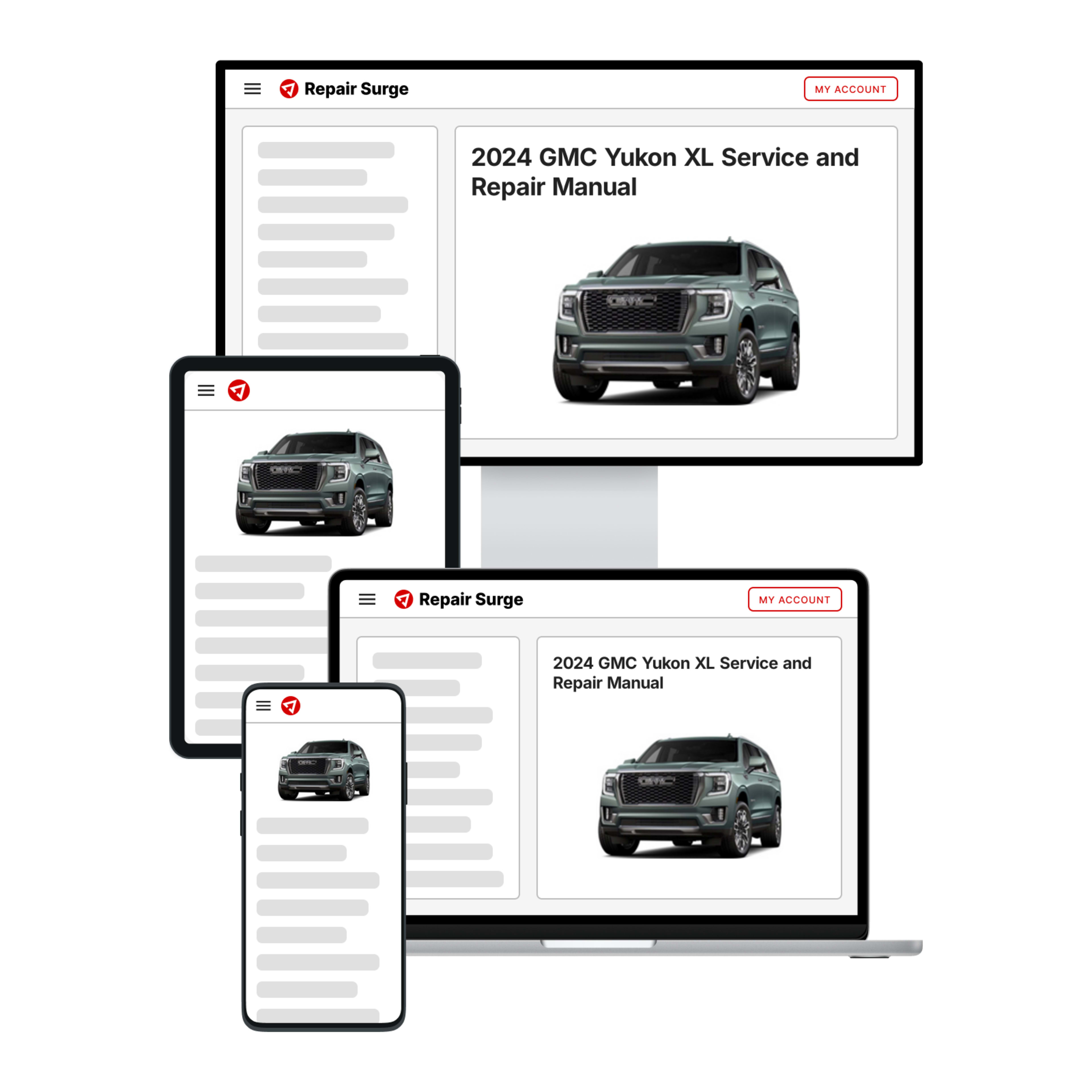 2024 GMC Yukon XL service and repair manual hero image