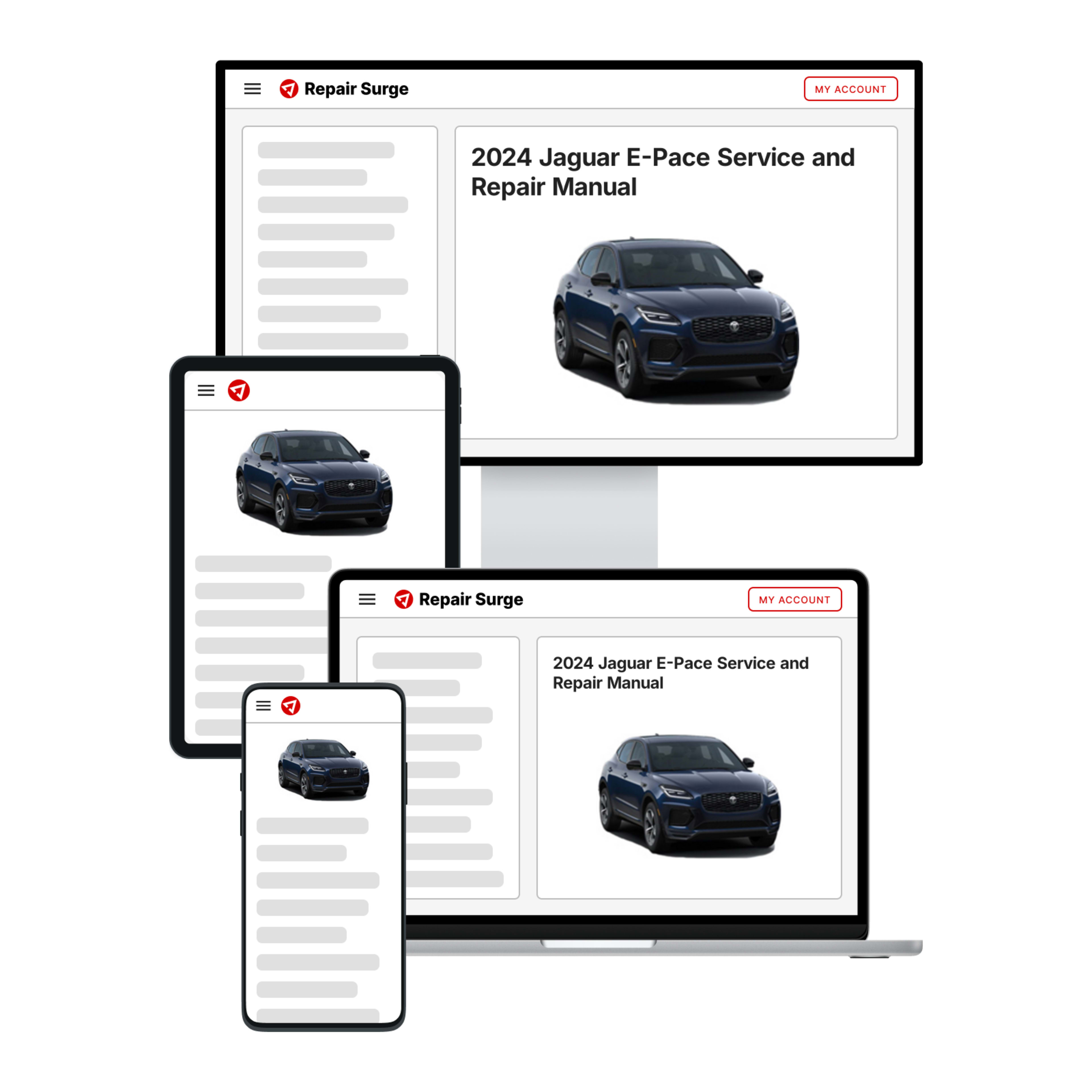2024 Jaguar E-Pace service and repair manual hero image