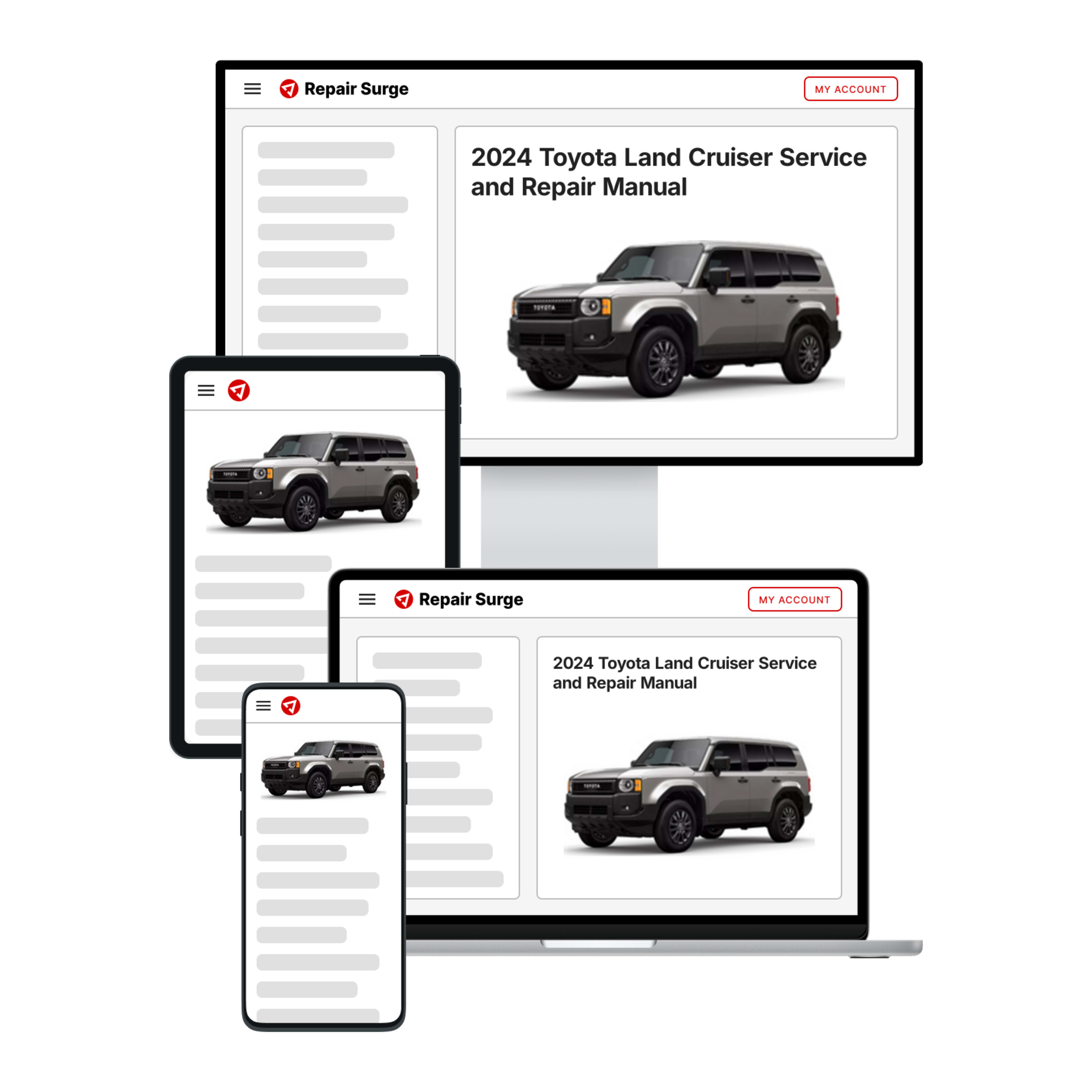 2024 Toyota Land Cruiser service and repair manual hero image