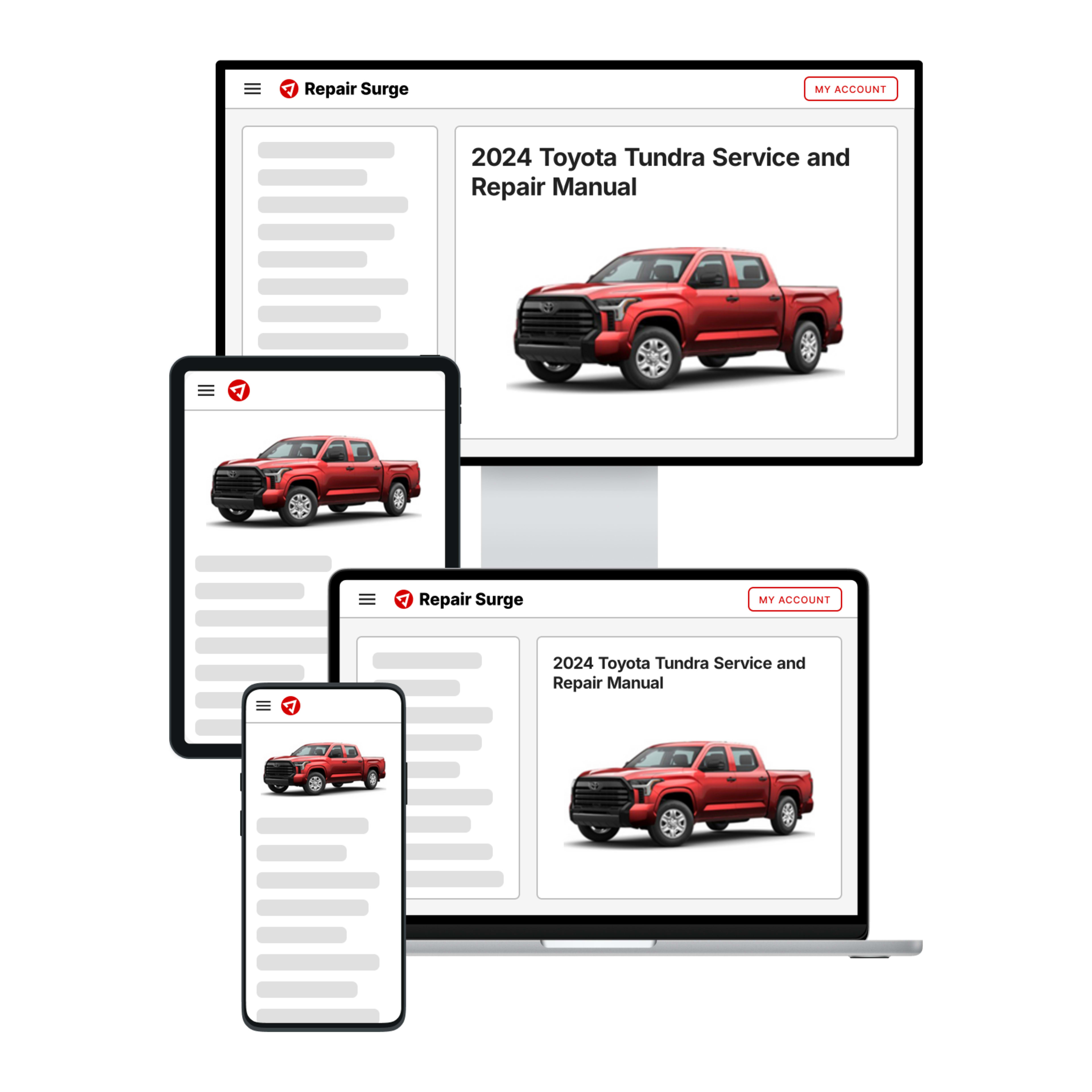 2024 Toyota Tundra service and repair manual hero image