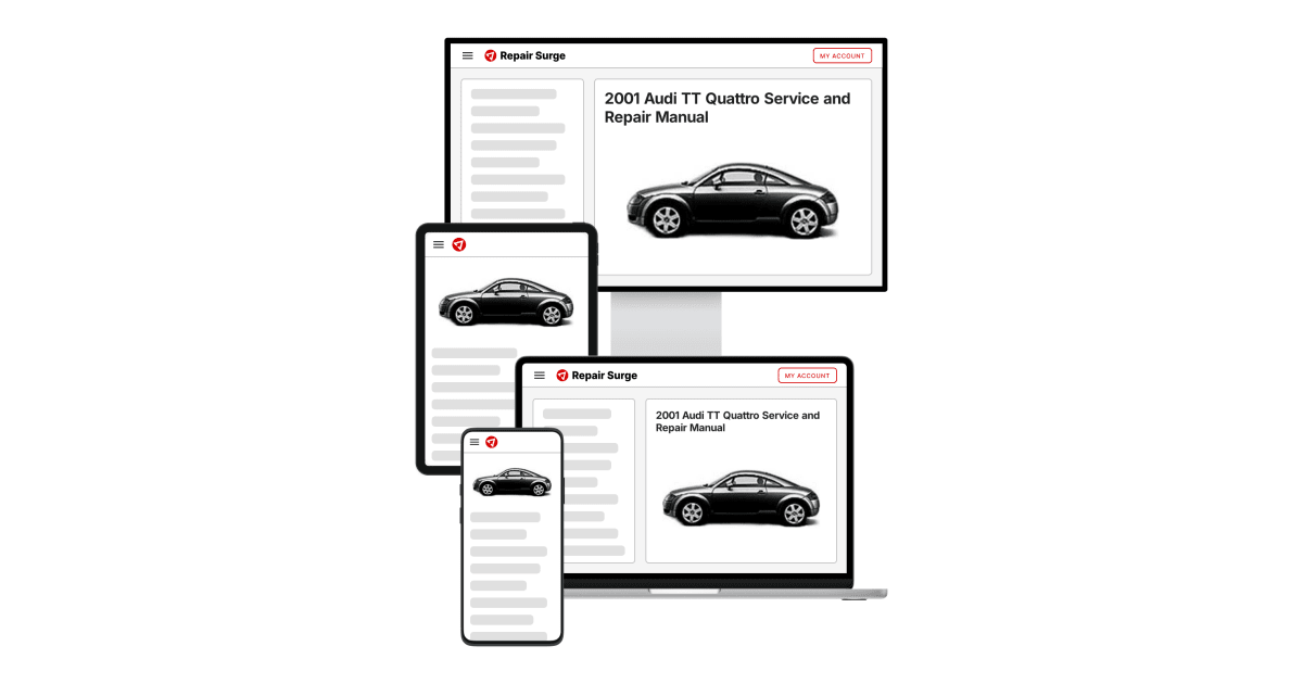 AUDI TT Service Manual アウディ　サービスマニュアル Audi TT Service Manual: 2000, 2001, 2002, 2003, 2004, 2005
