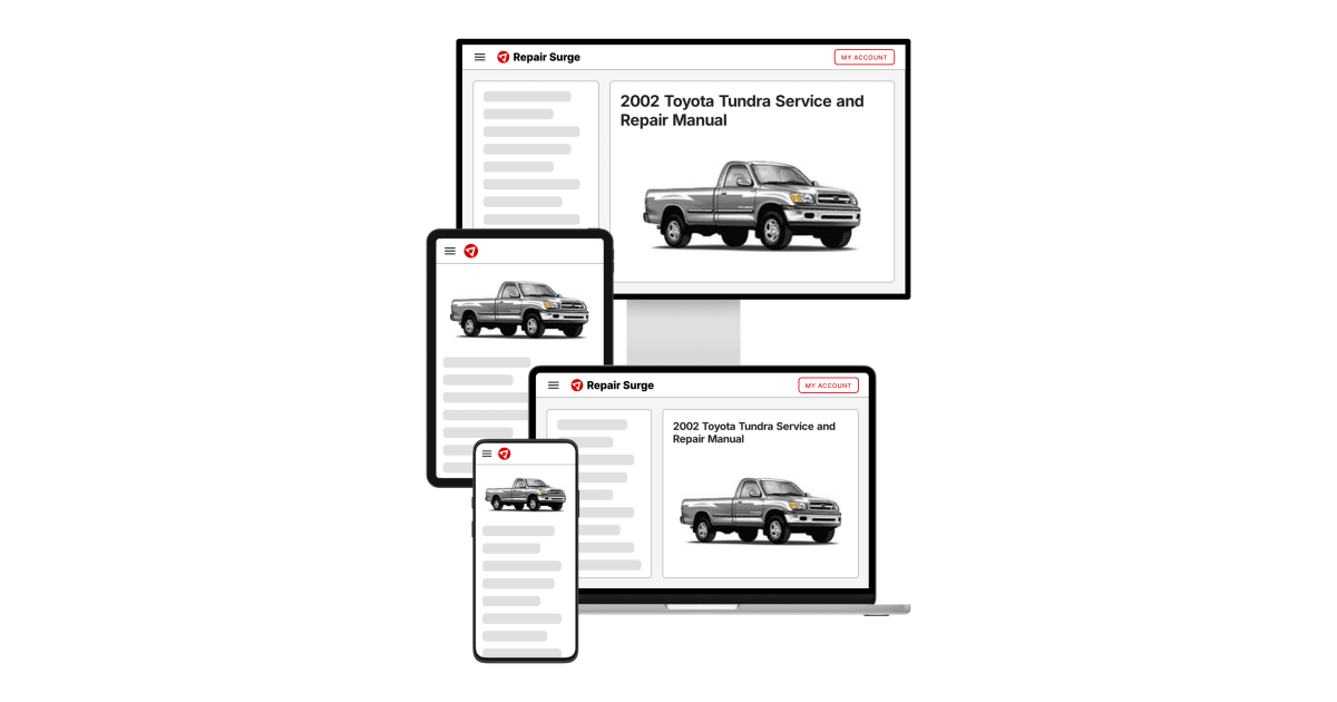 2002 Toyota Tundra Service and Repair Manual | Repair Surge