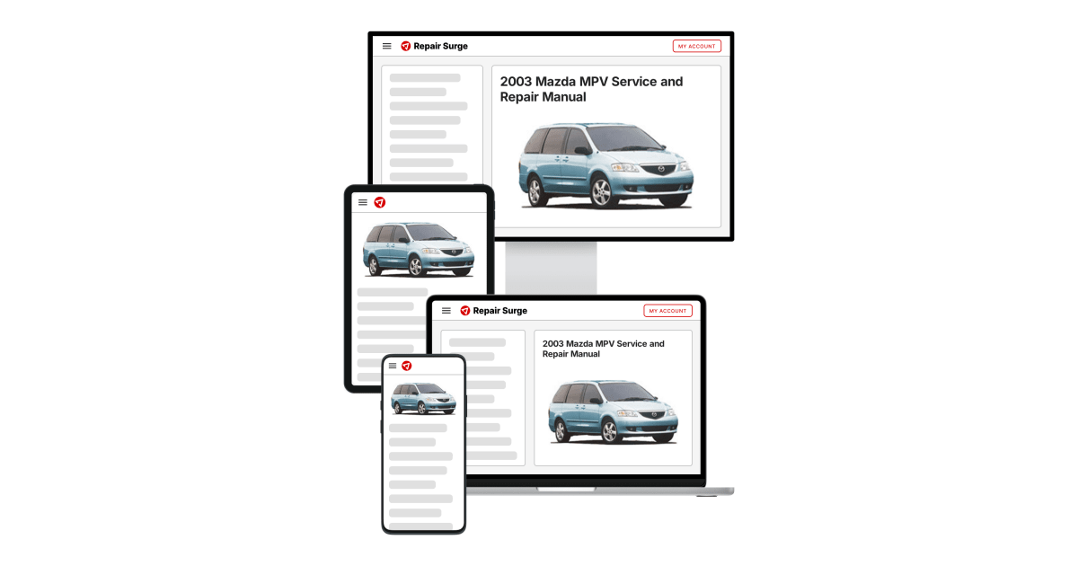2003 Mazda MPV Service and Repair Manual | Repair Surge