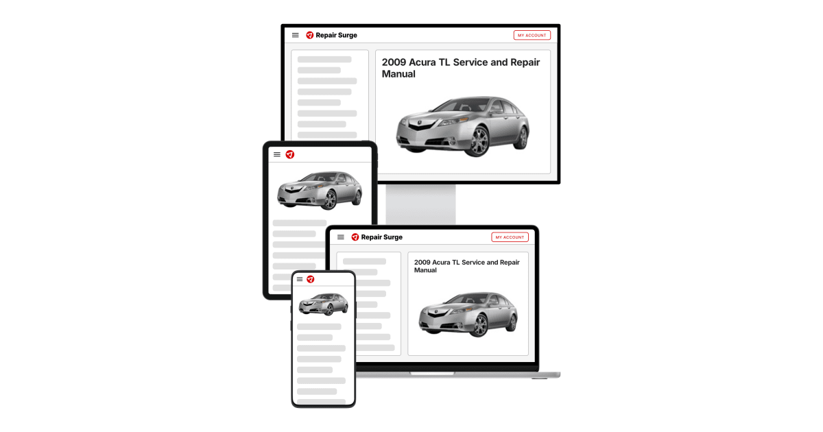 2009 Acura TL Service and Repair Manual | Repair Surge