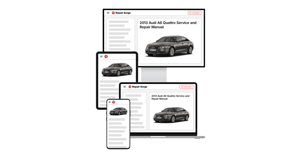 2013 Audi A6 Quattro Service and Repair Manual | Repair Surge