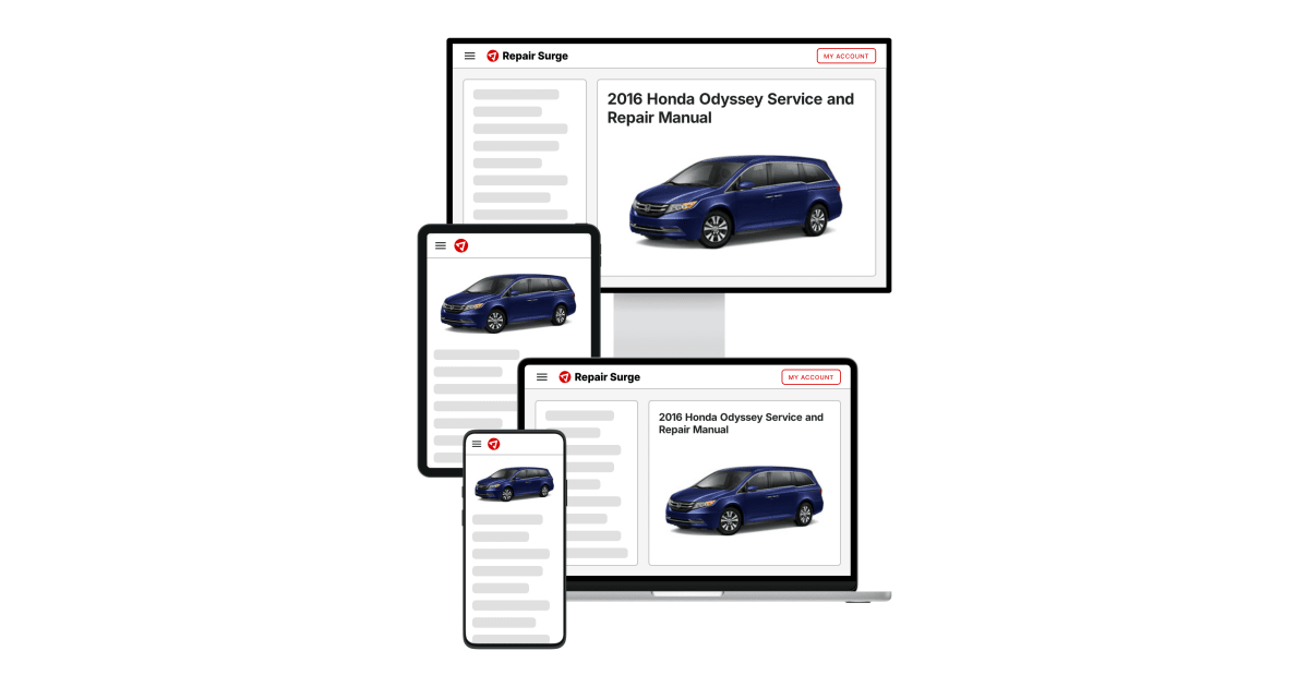2016 Honda Odyssey Service and Repair Manual | Repair Surge