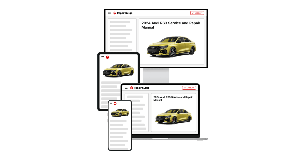2024 Audi RS3 Service and Repair Manual | Repair Surge