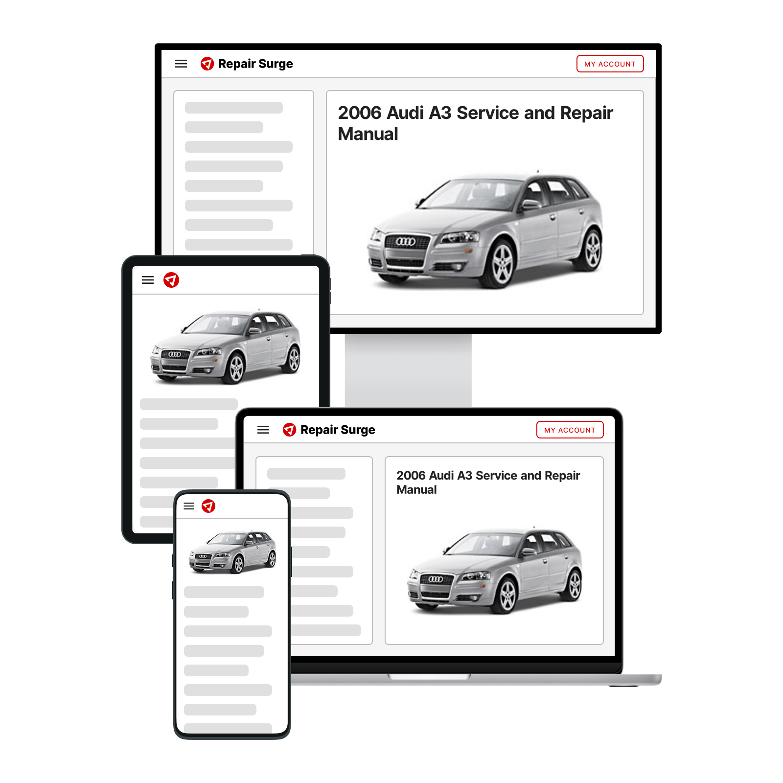 2006 Audi A3 service and repair manual hero image