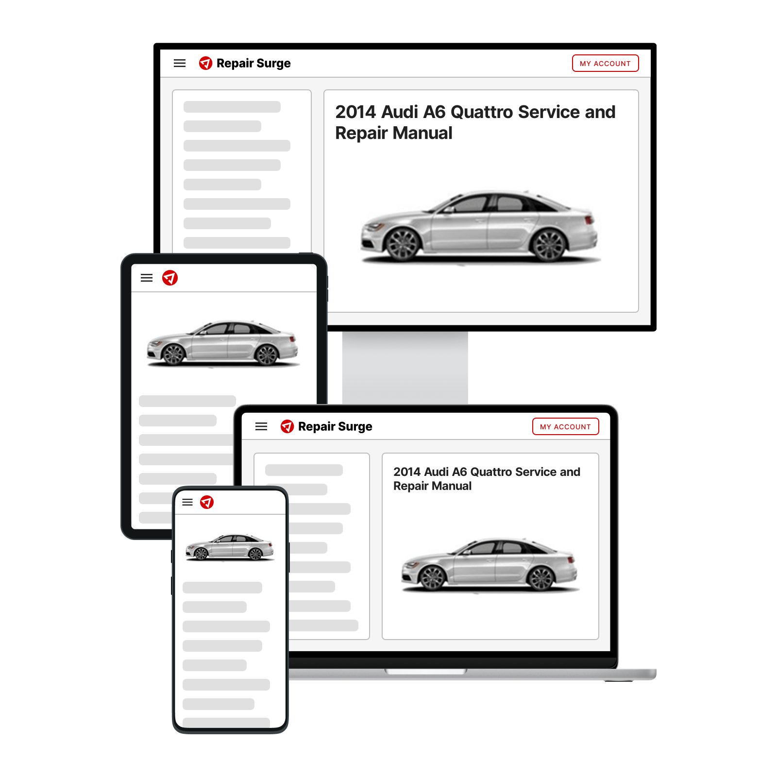 2014 Audi A6 Quattro service and repair manual hero image