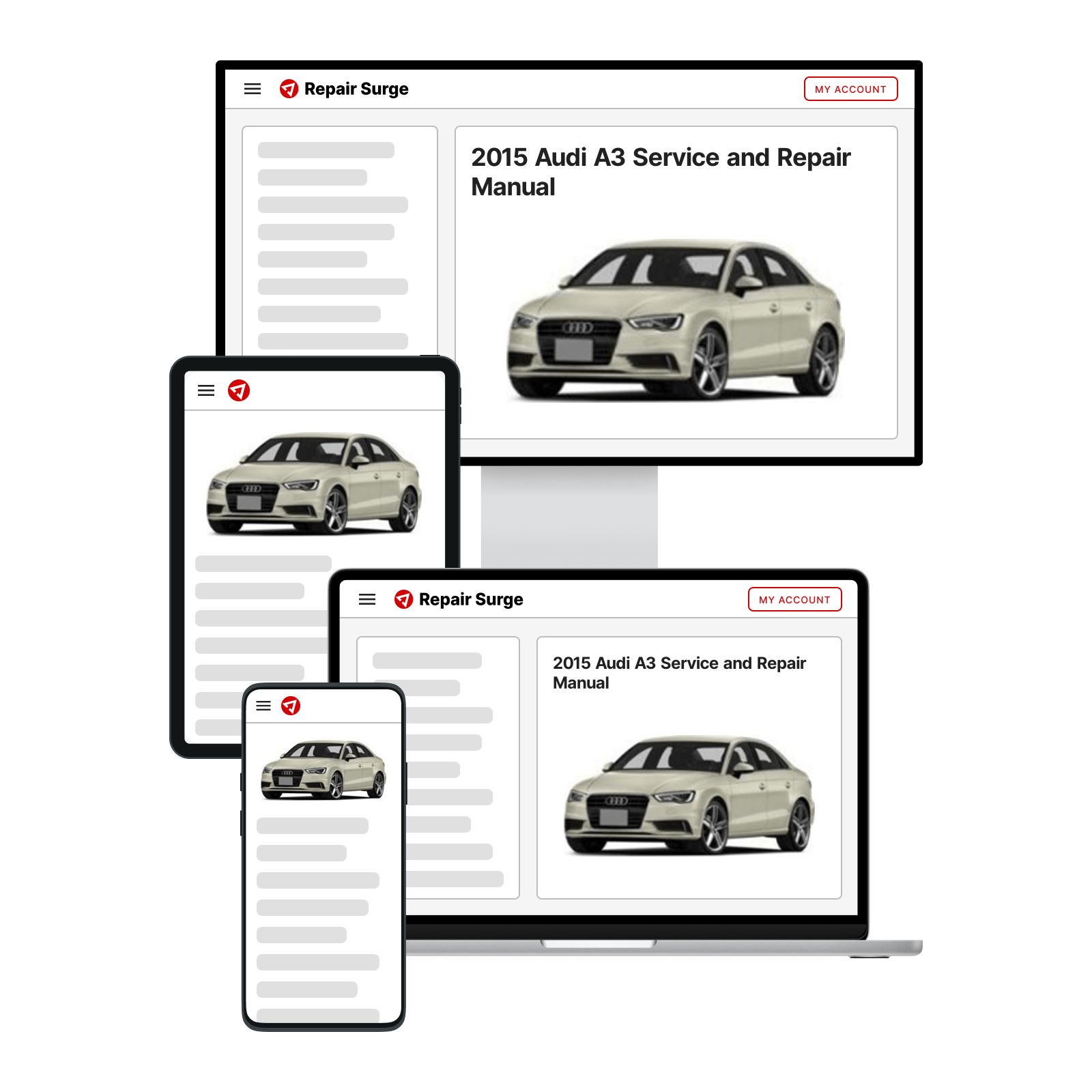 2015 Audi A3 service and repair manual hero image
