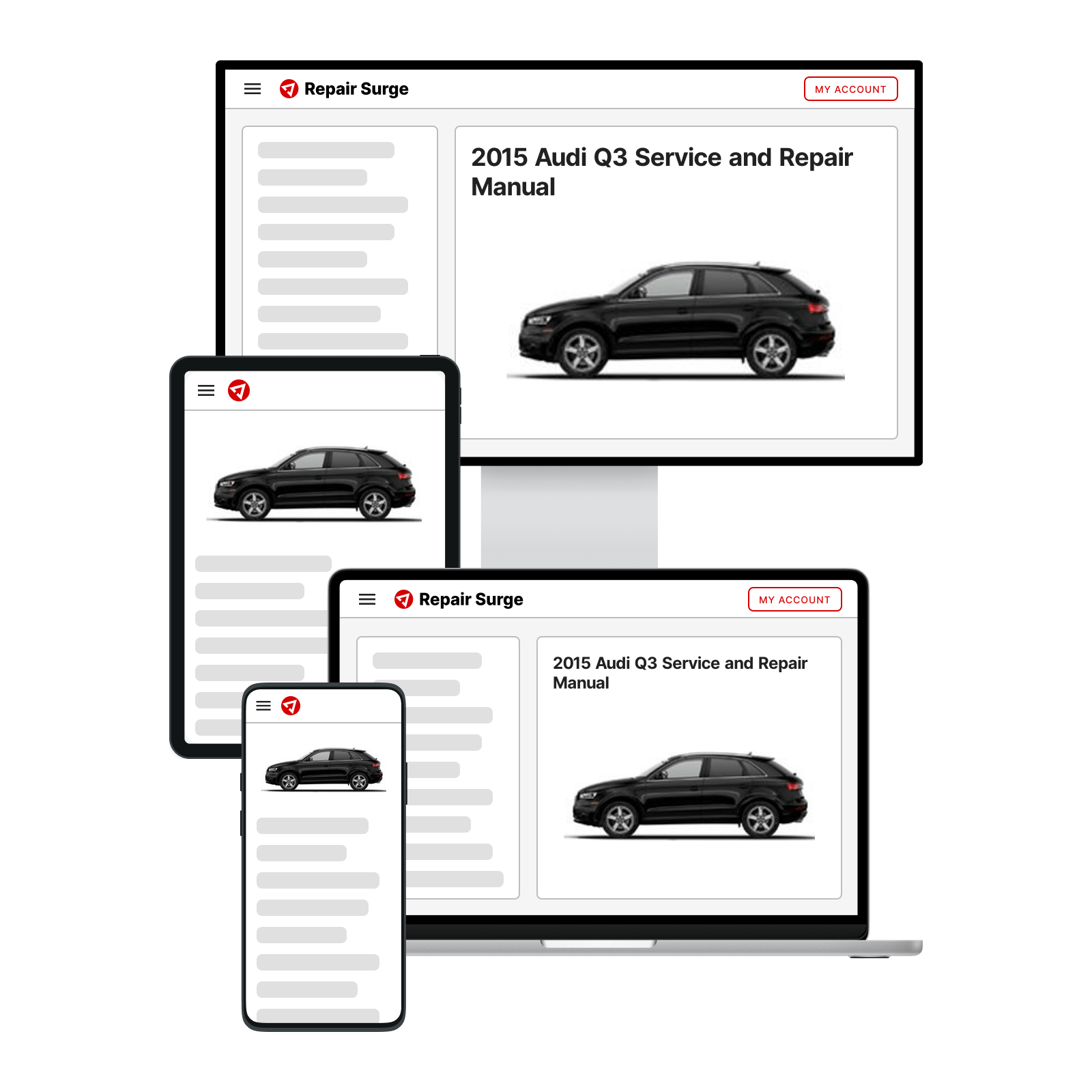 2015 Audi Q3 service and repair manual hero image