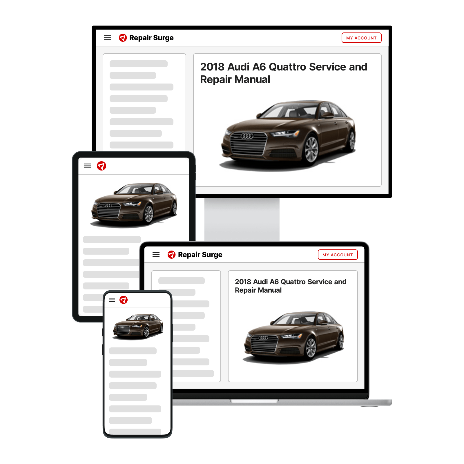 2018 Audi A6 Quattro service and repair manual hero image