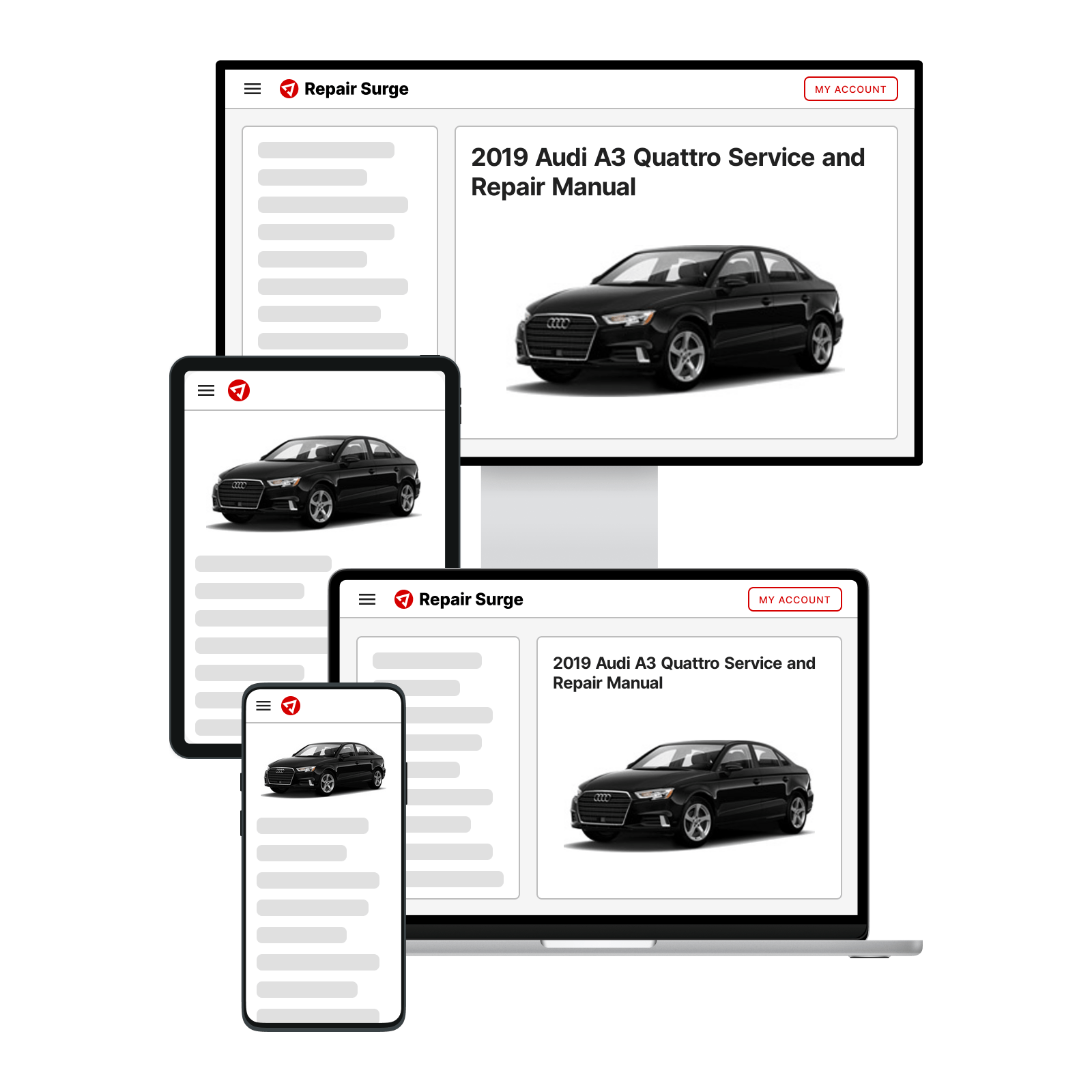 2019 Audi A3 Quattro service and repair manual hero image