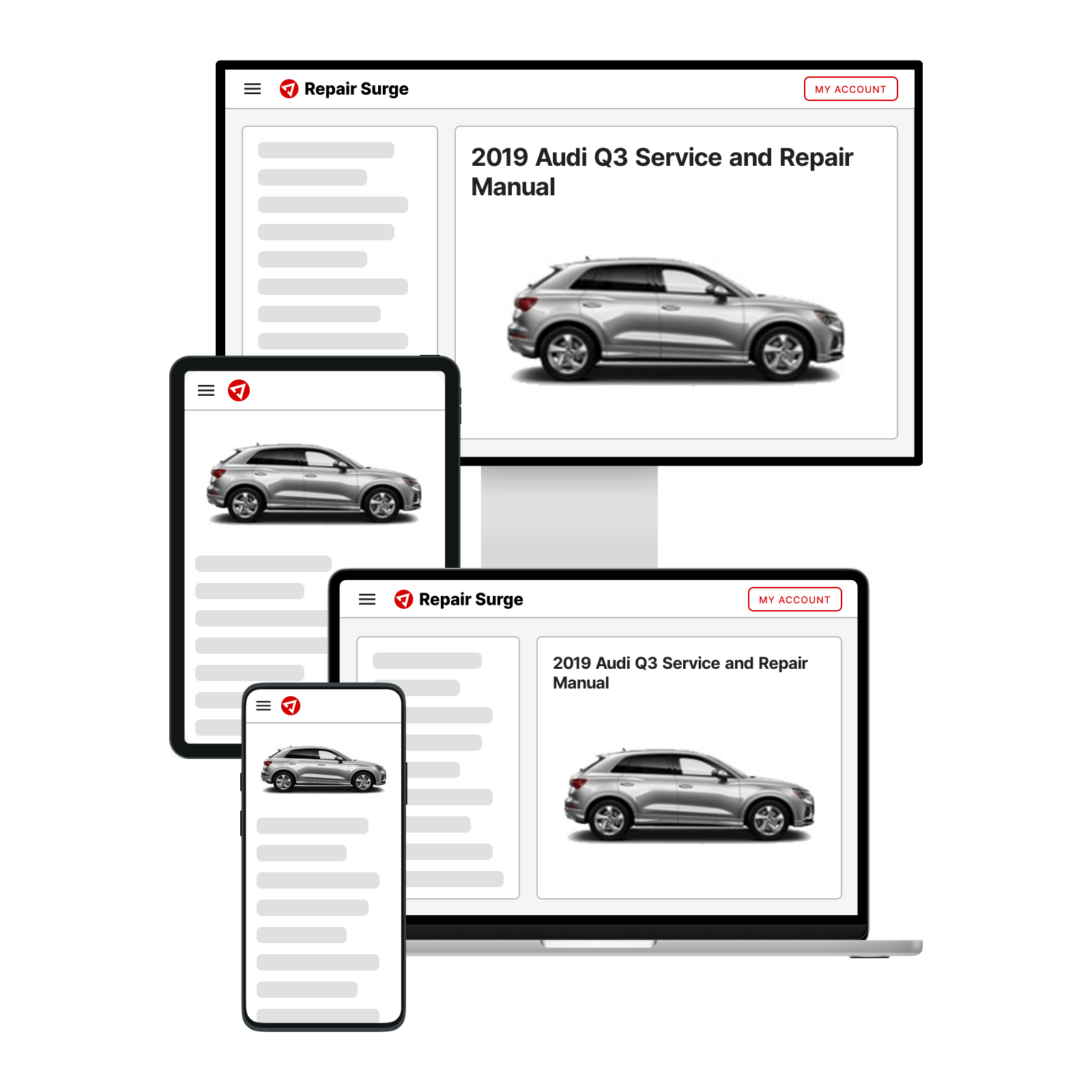 2019 Audi Q3 service and repair manual hero image