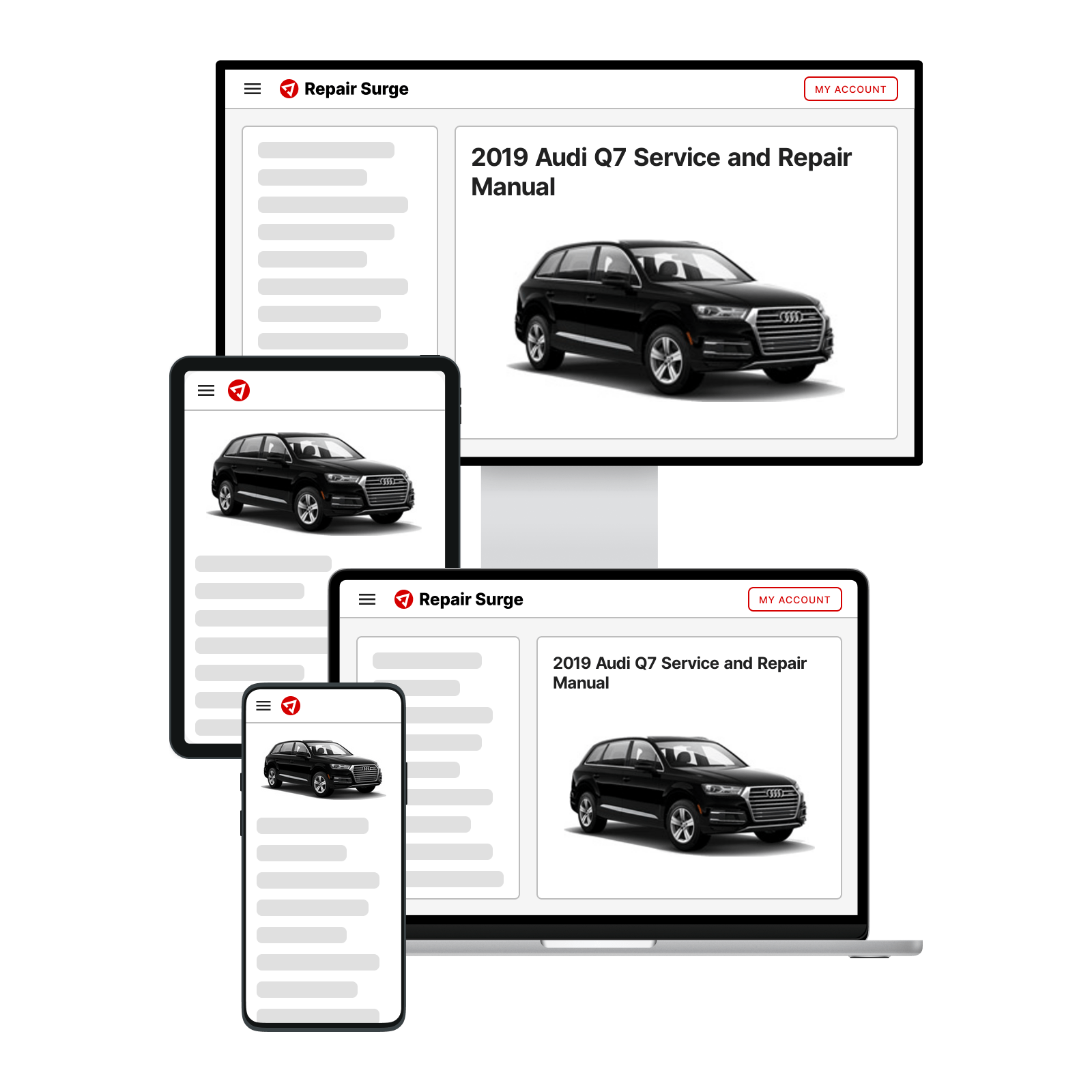 2019 Audi Q7 service and repair manual hero image