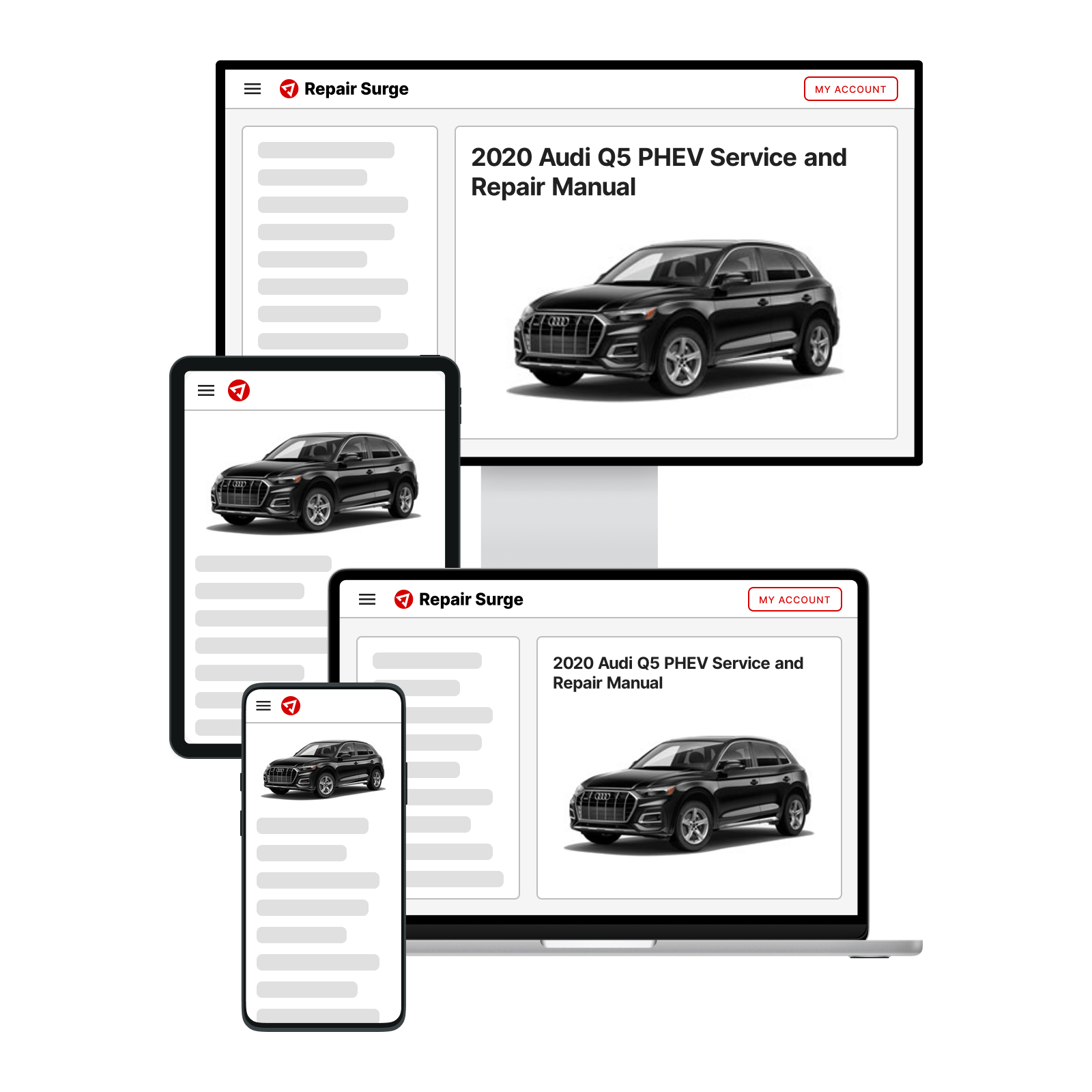 2020 Audi Q5 PHEV service and repair manual hero image