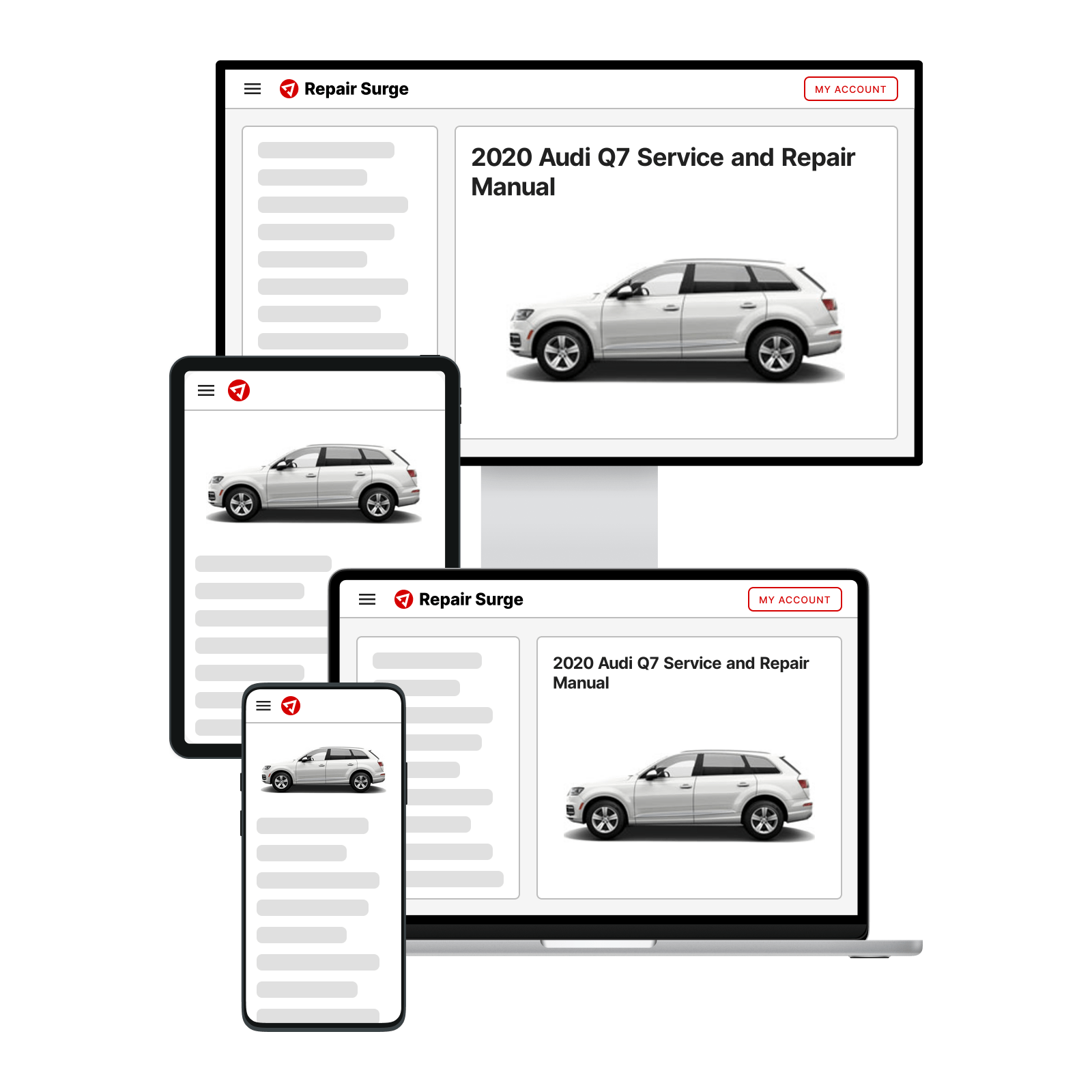 2020 Audi Q7 service and repair manual hero image