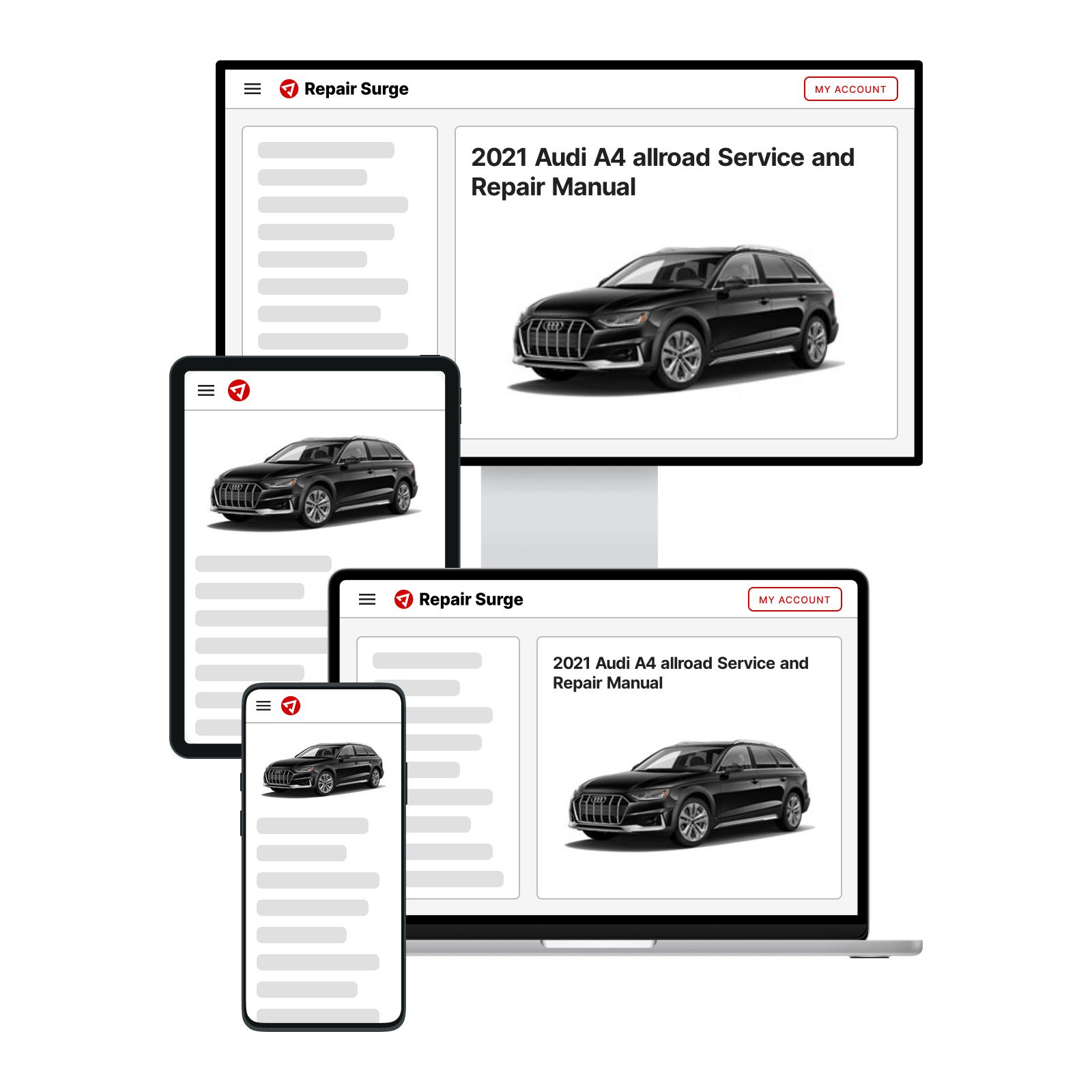 2021 Audi A4 allroad service and repair manual hero image