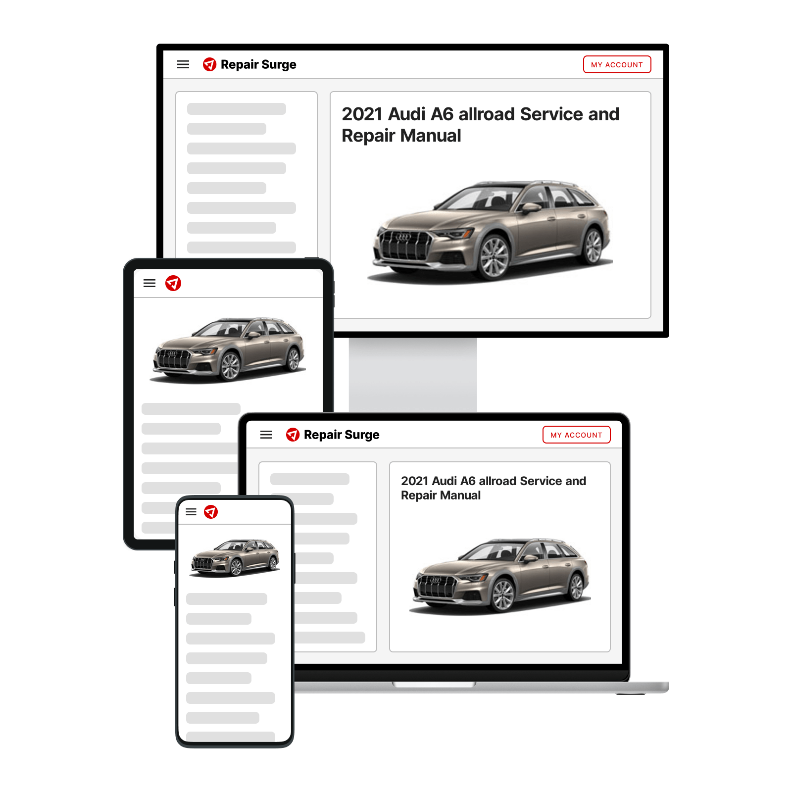 2021 Audi A6 allroad service and repair manual hero image