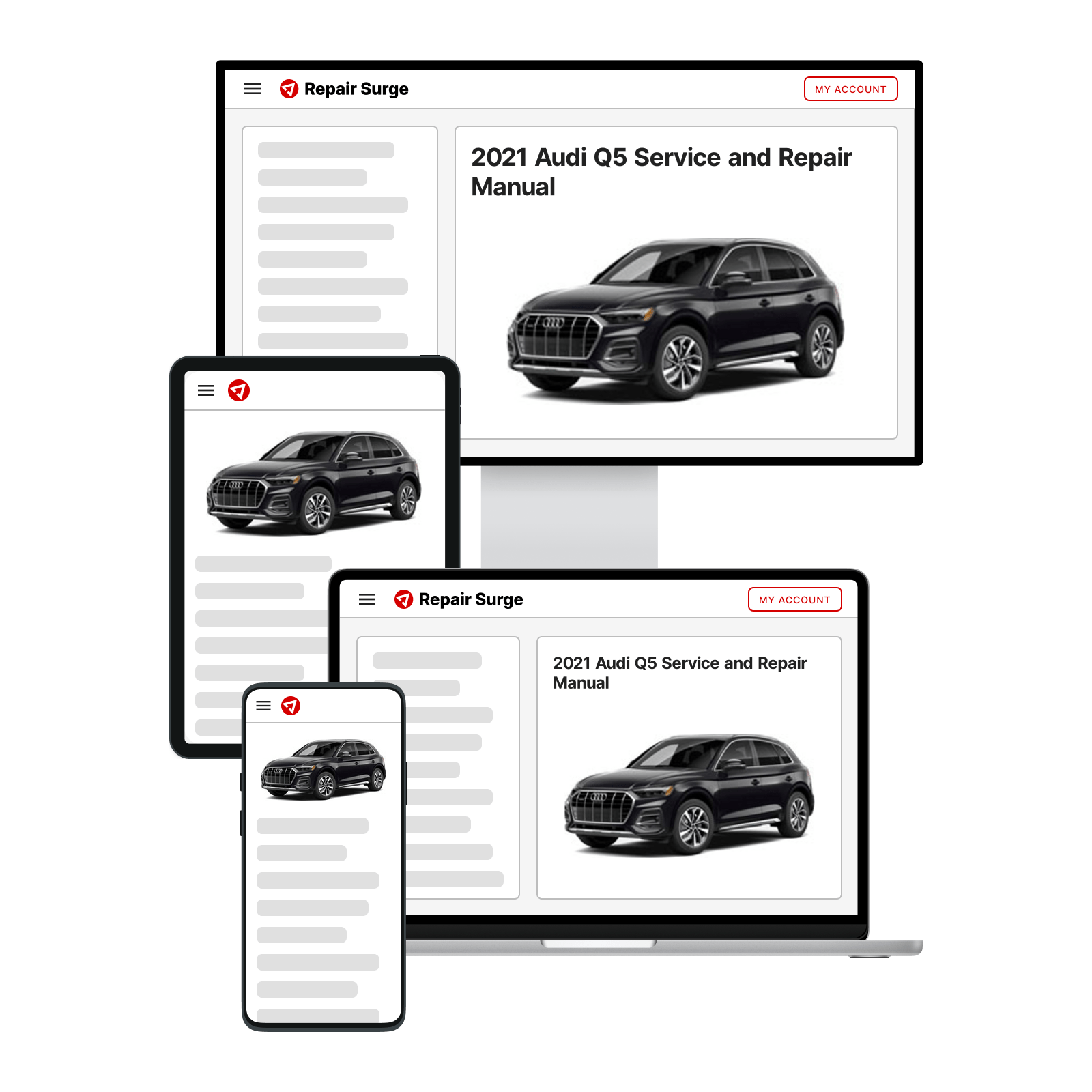 2021 Audi Q5 service and repair manual hero image