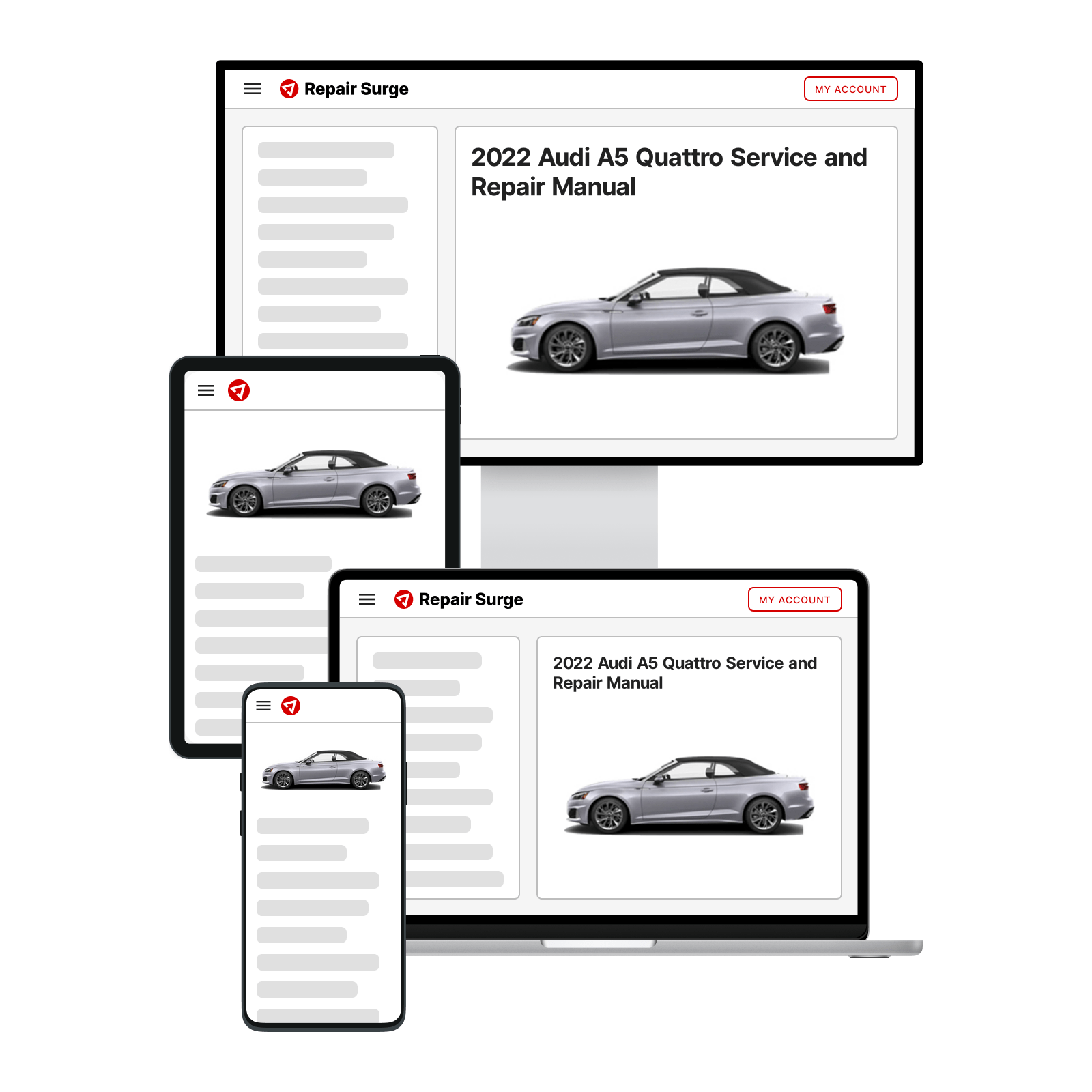 2022 Audi A5 Quattro service and repair manual hero image