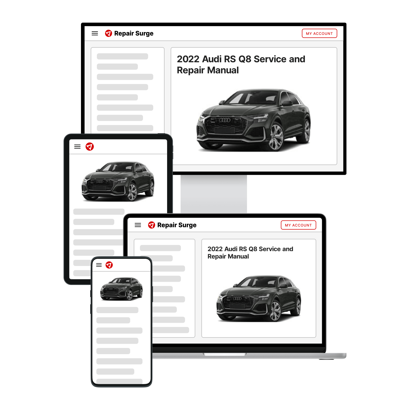 2022 Audi RS Q8 service and repair manual hero image